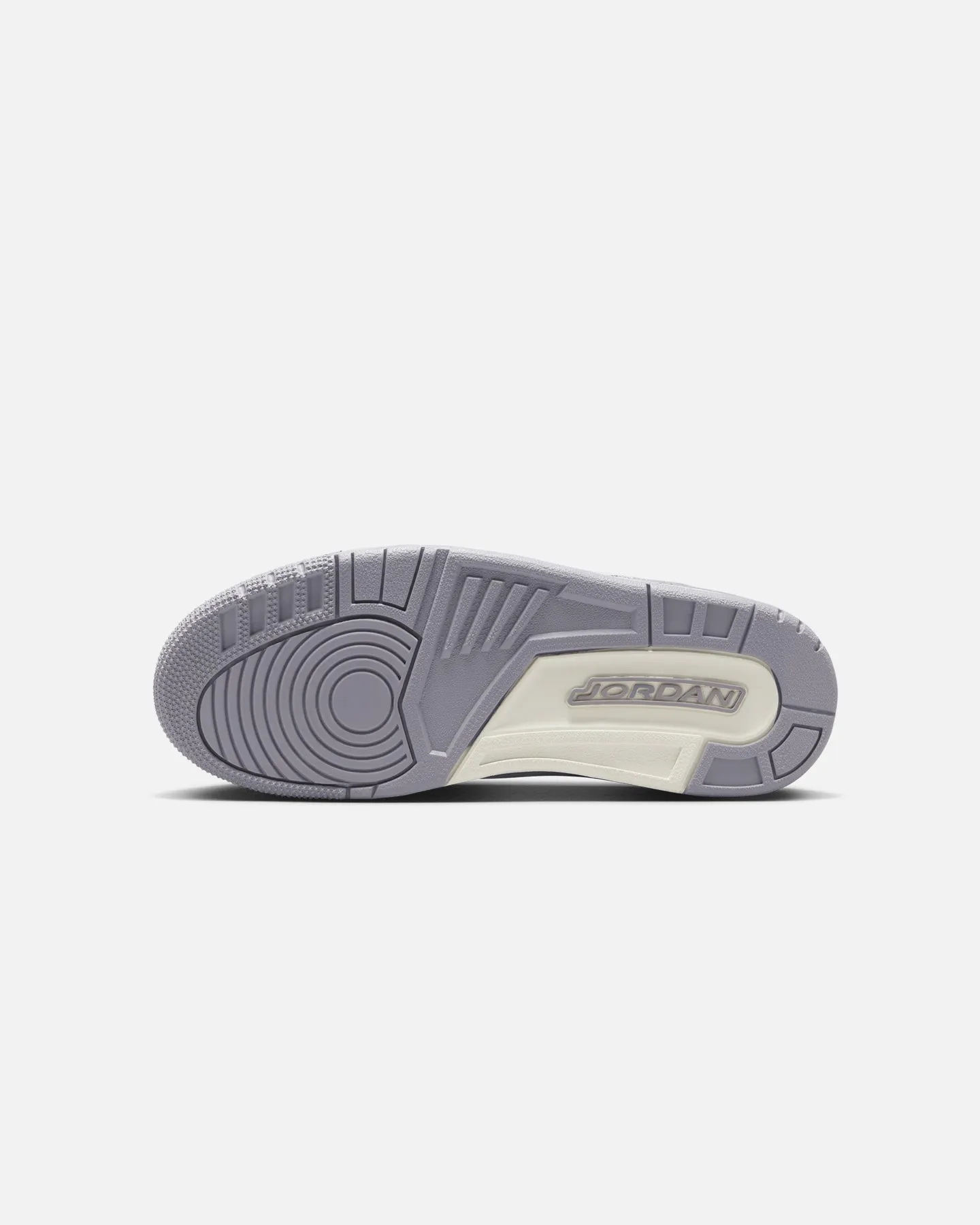 leather - type Jordan Women's Air Jordan 3 Retro "Metallic Silver" Sail/Cement Grey