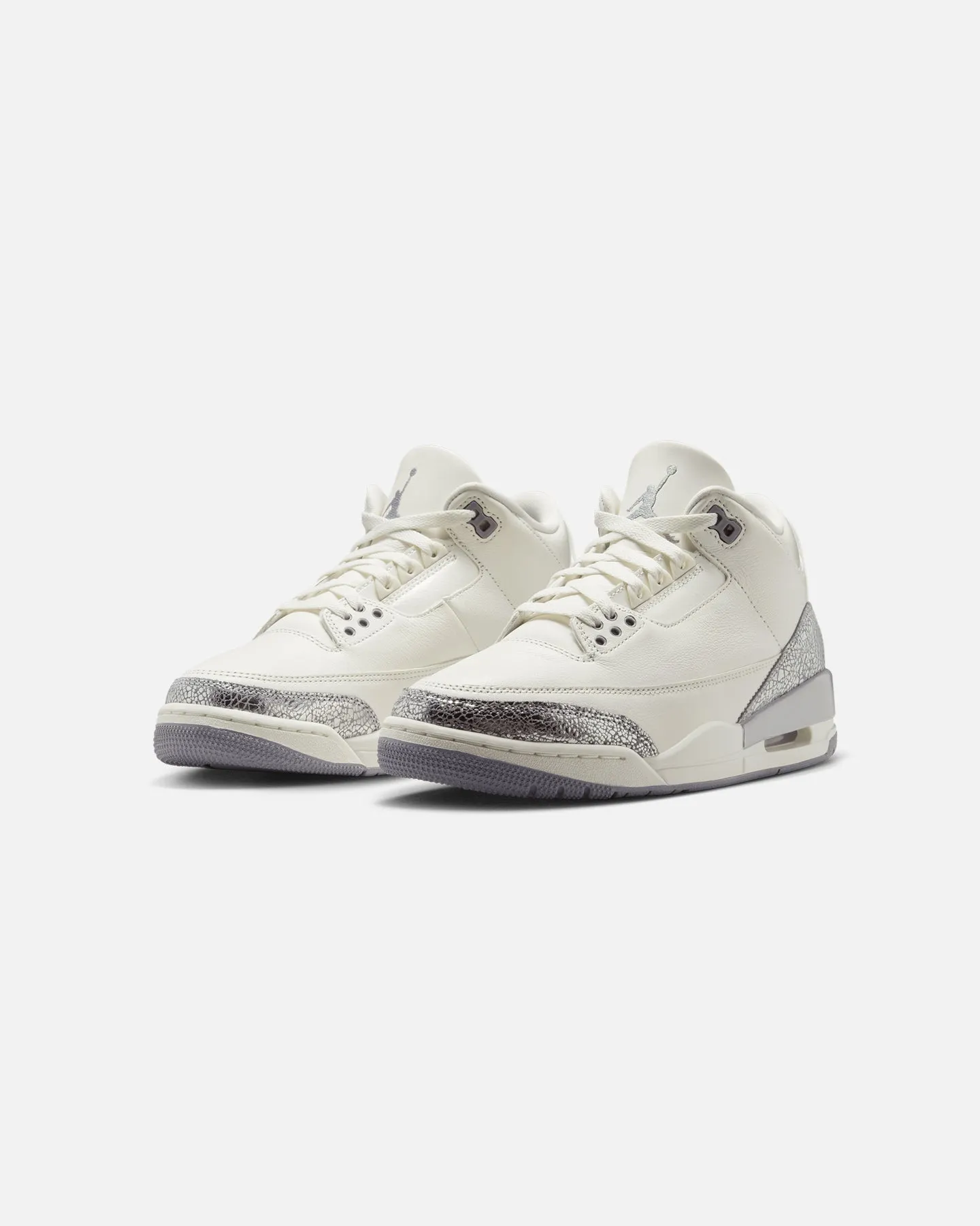 Typical Jordan Women's Air Jordan 3 Retro "Metallic Silver" Sail/Cement Grey