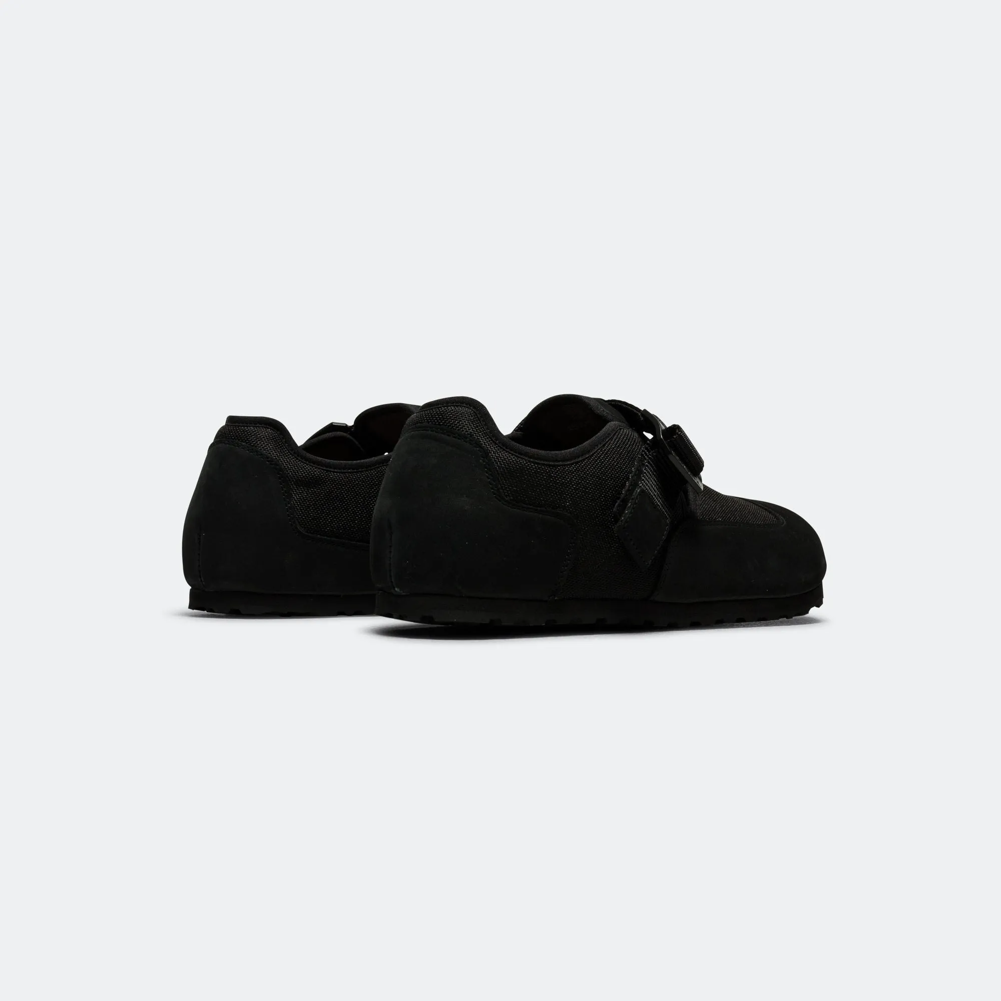 London Nova - Black Nubuck Leather/Textile foldable