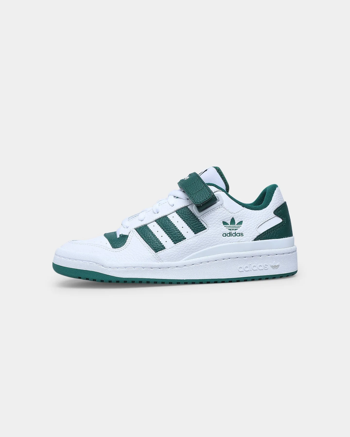 Adidas Forum Low Cloud White/Collegiate Green/Cloud White Teen Edge