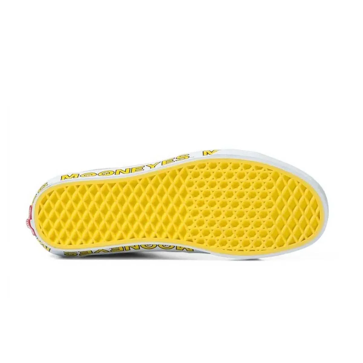   Mooneyes SK8-Hi 'White Yellow' Wide fit Reinforced toe