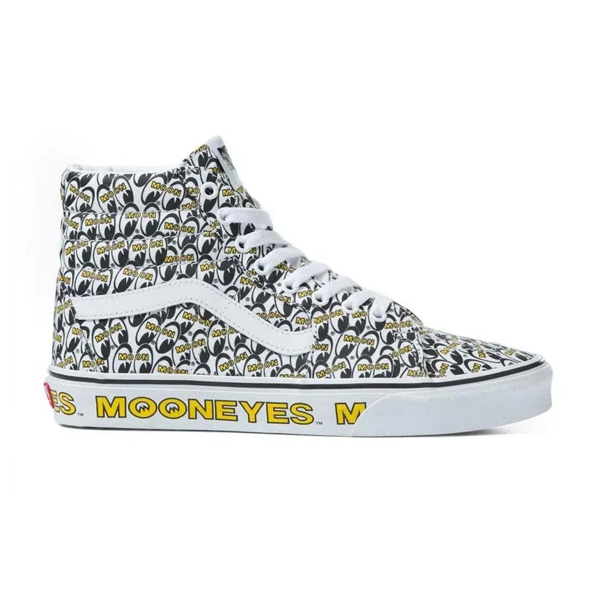   Mooneyes SK8-Hi 'White Yellow' Wet Land Power Flow