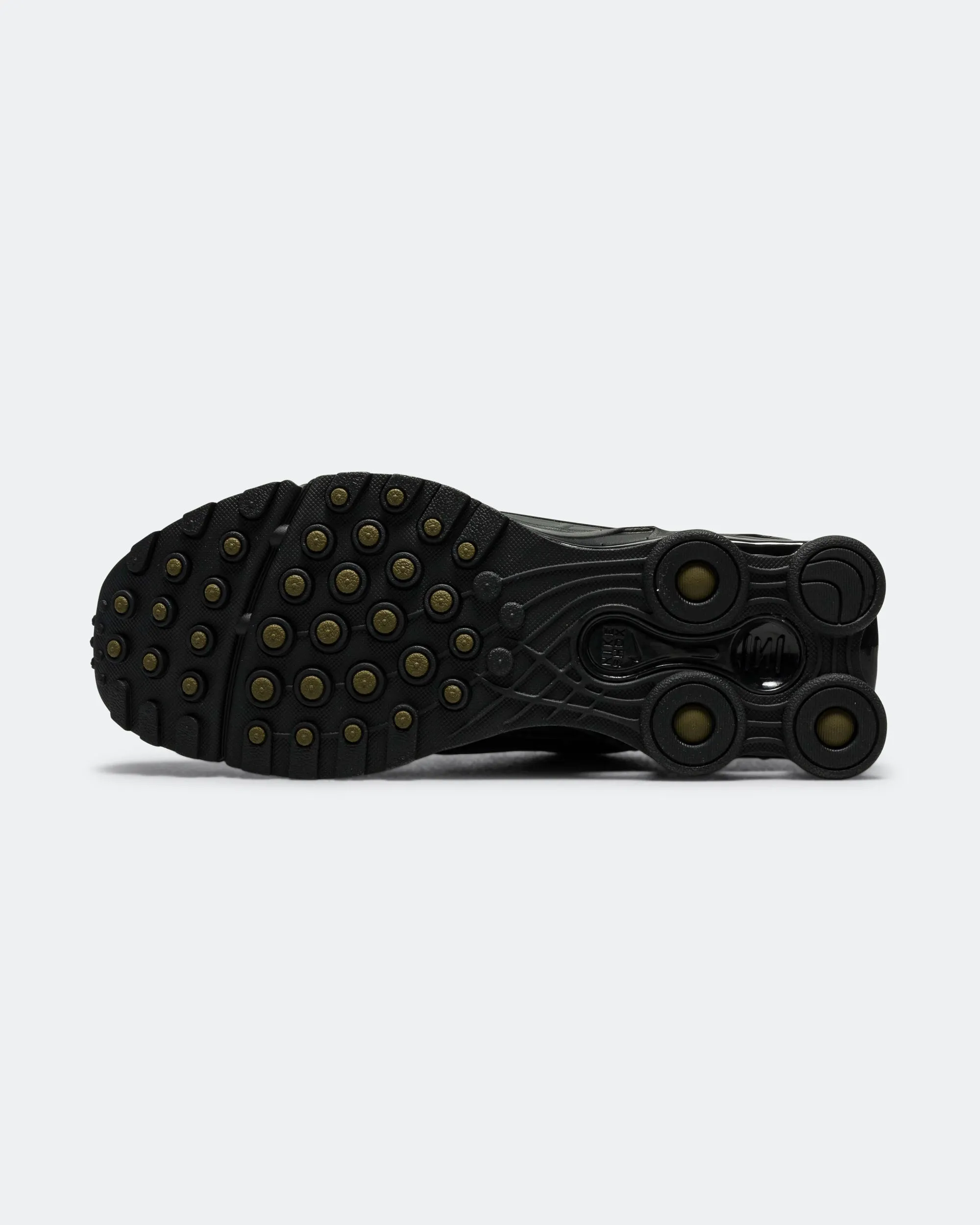Shox Ride 2 - Black/Olive Flak-Metallic Silver Comfortable Inner Lining Ultra Low Profile