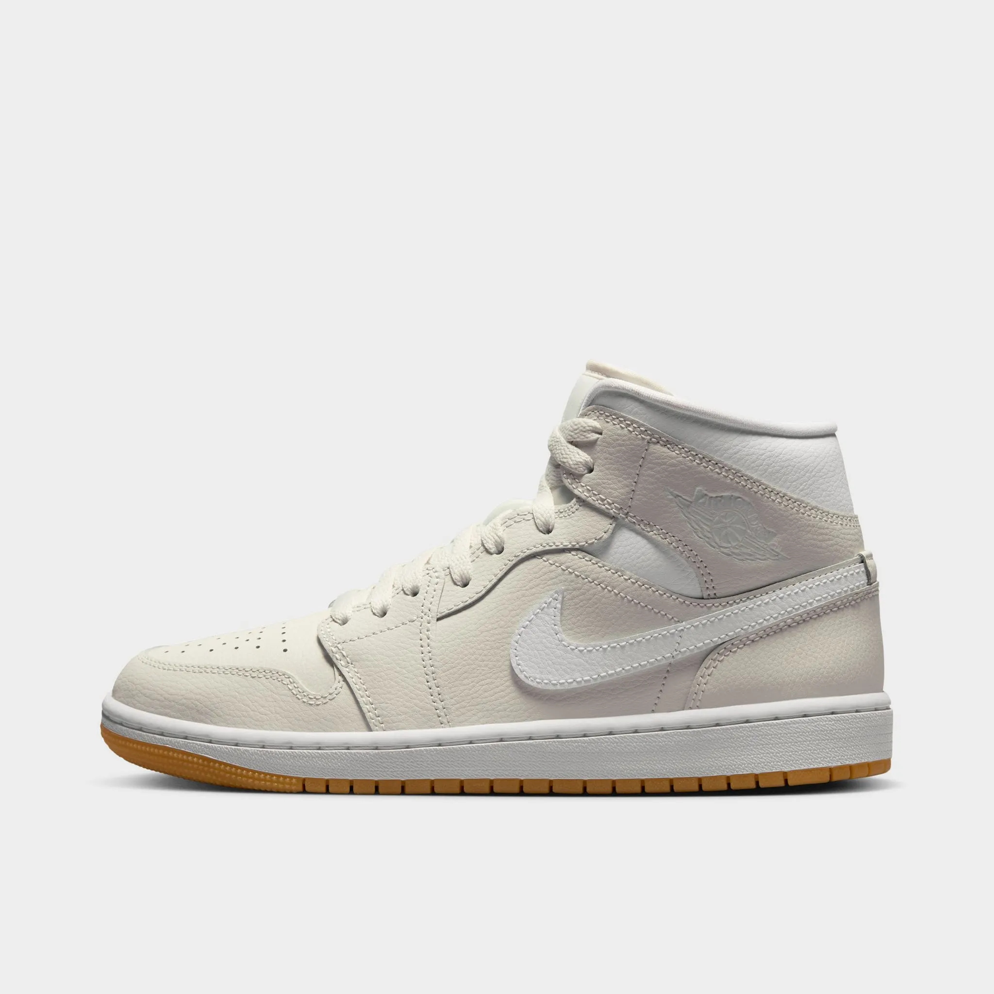 Jordan Women's 1 Mid Phantom / White - Gum Comfort Slope