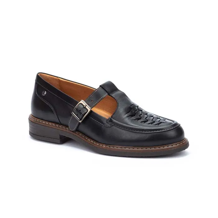 Slide On Womens Pikolinos Aldaya T-Strap in Black