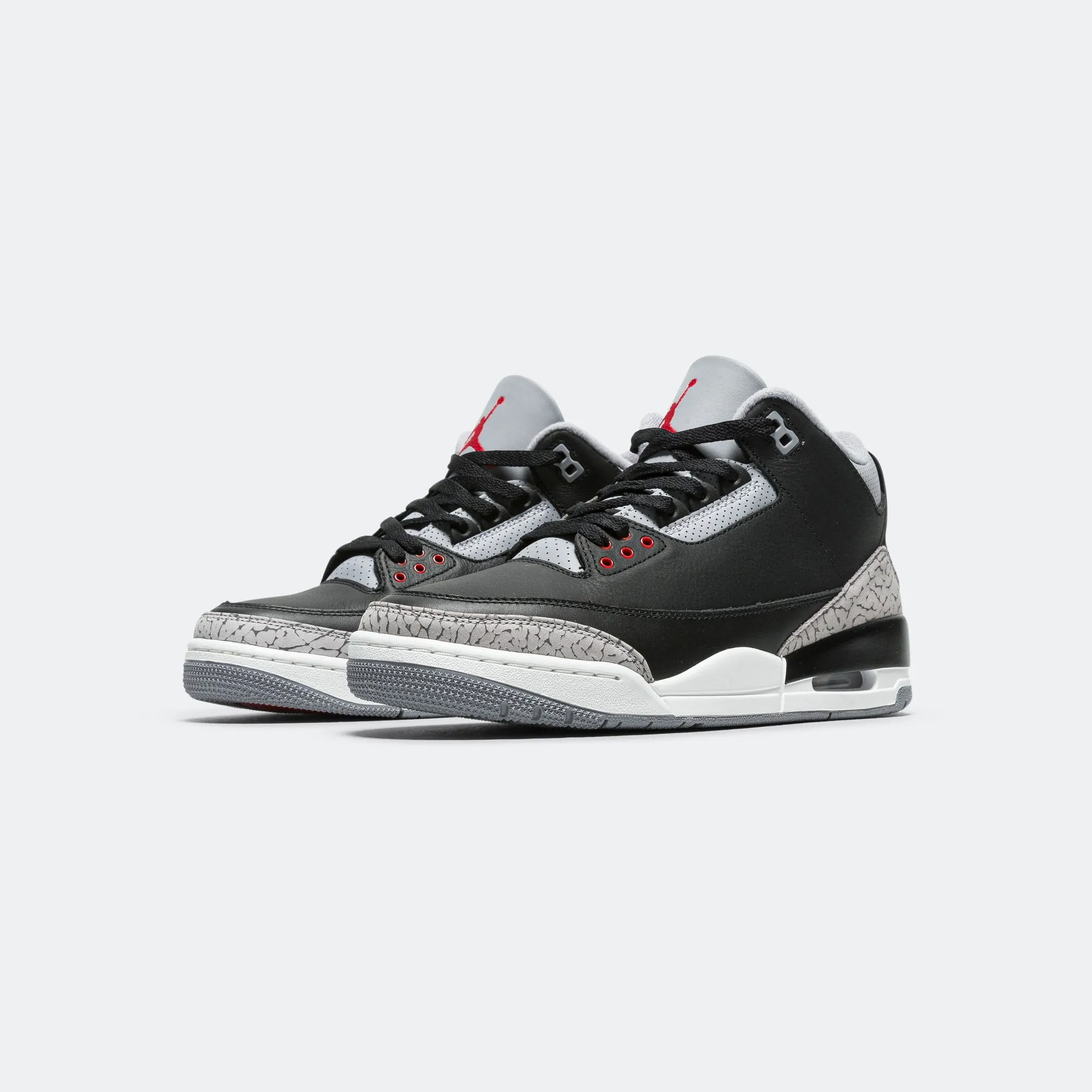 Full Motion Air Jordan 3 Retro - Black/Fire Red-Cement Grey-Summit White