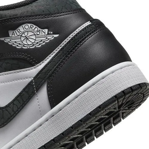 Kick Power Quiet Step Air Jordan 1 Mid SE 'Panda Elephant'
