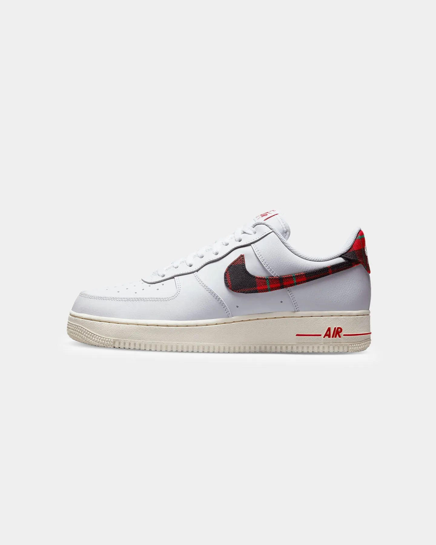 Nike Air Force 1 '07 LV8 White/University Red Lace Tie Street Glow