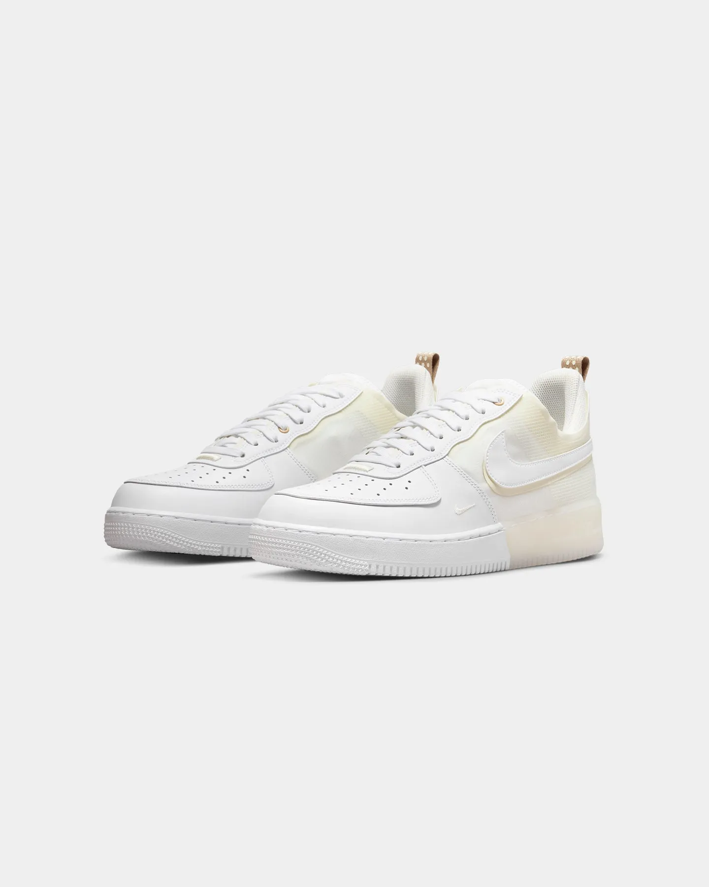 Nike Air Force 1 React White/White Leg Long