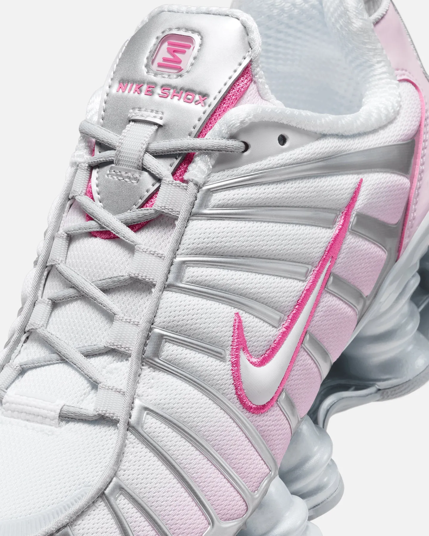 Nike Women's Shox TL "Pink Foam" Metallic Platinum/Pinksicle Modern Comfort
