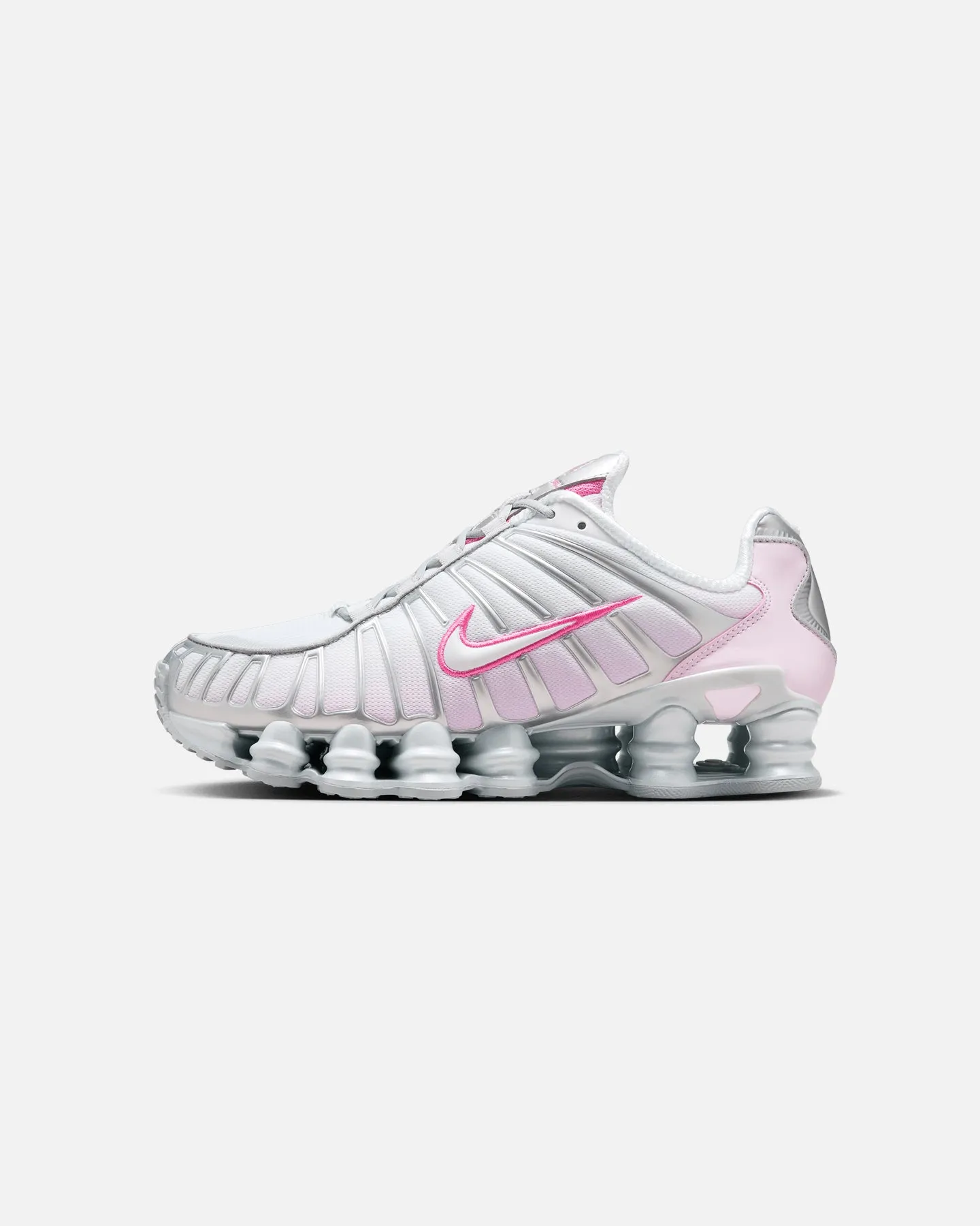 Nike Women's Shox TL "Pink Foam" Metallic Platinum/Pinksicle all - weather