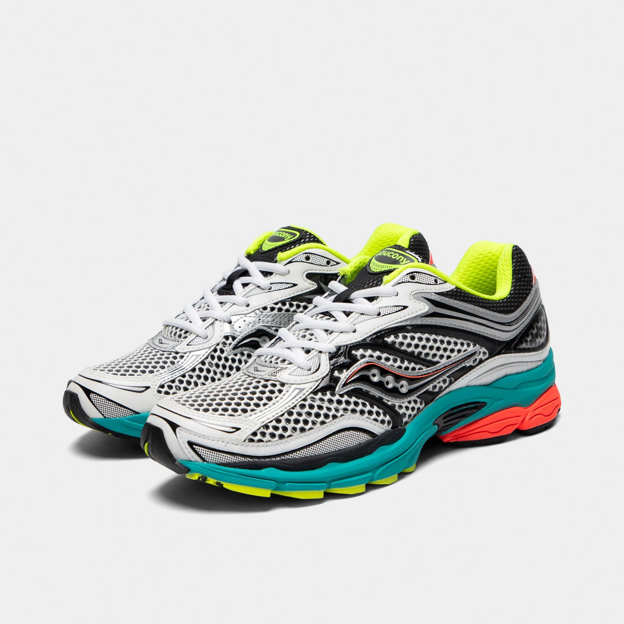 School Style Saucony ProGrid Omni 9 Silver / Multi
