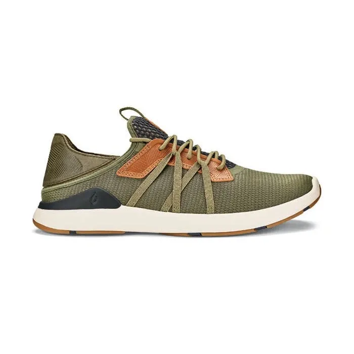 Quick clean Mens Olukai Mio Li in Hunter/Lava Rock