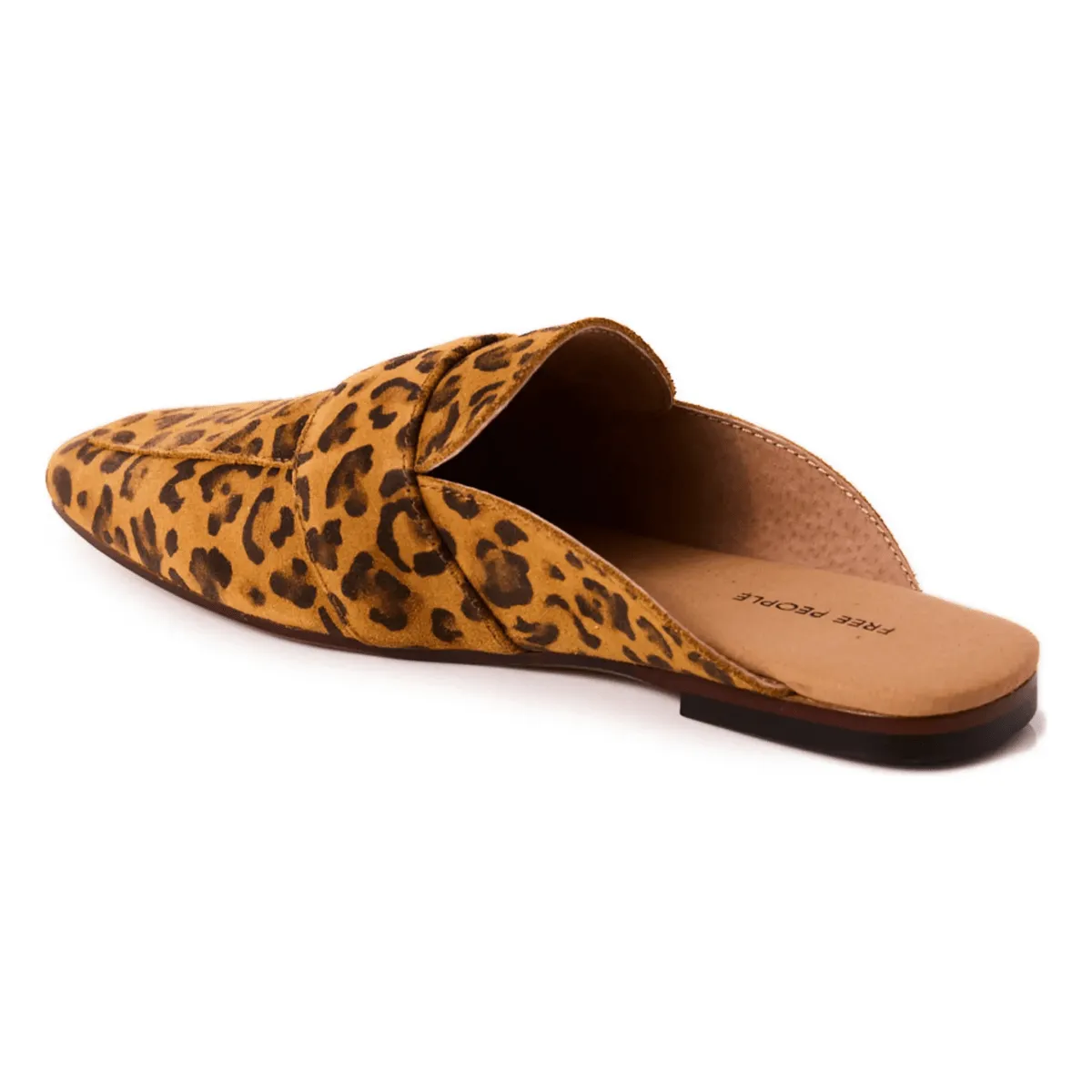 Free People Women's At Ease Leopard Suede Elastic Material