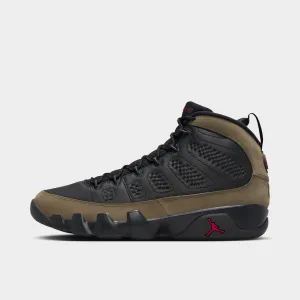 Jordan 9 Retro Black / True Red - Light Olive Comfy Pair Pose Time