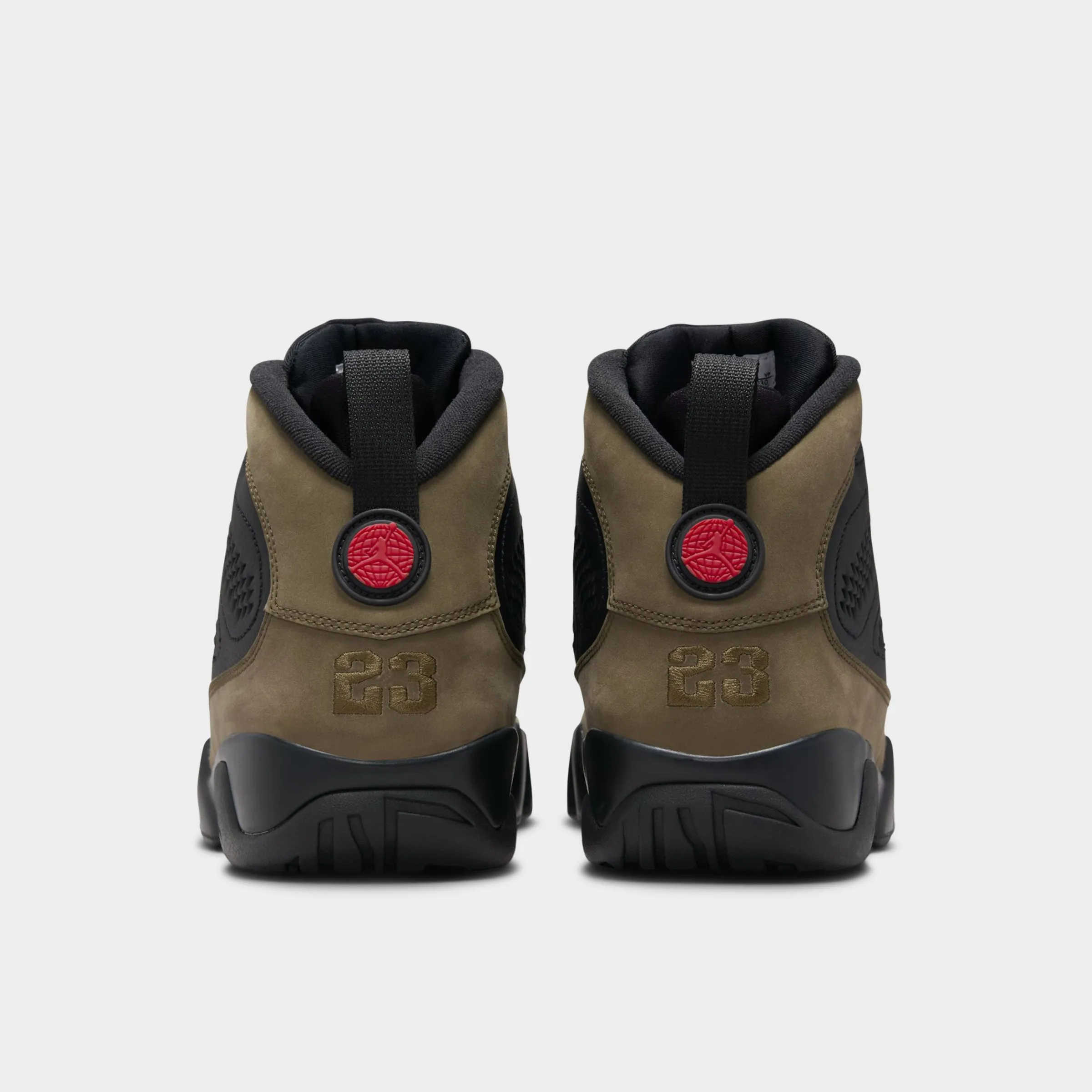 Jordan 9 Retro Black / True Red - Light Olive Wind Safe Hero Edge