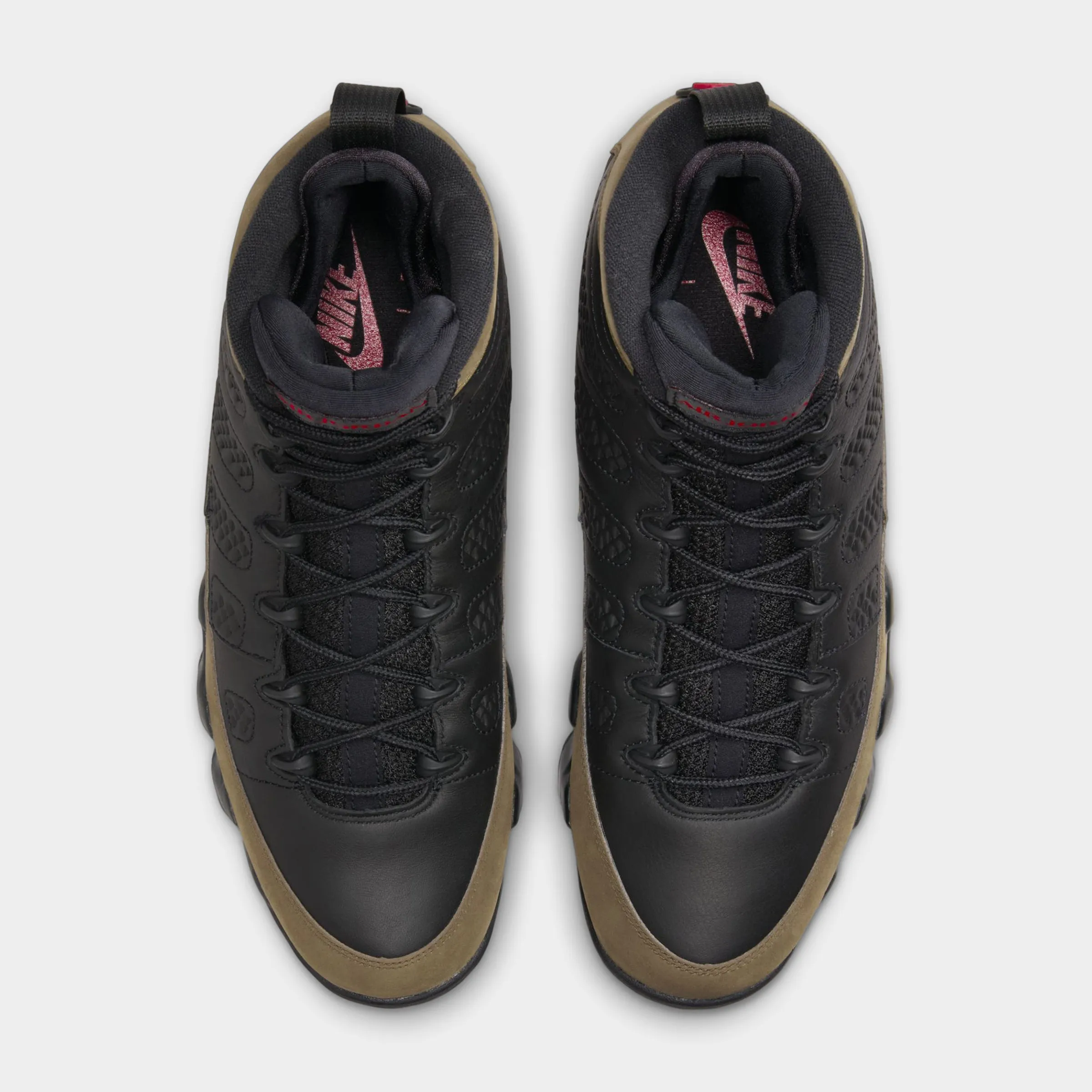 Fresh Looks Sunny Walk Jordan 9 Retro Black / True Red - Light Olive