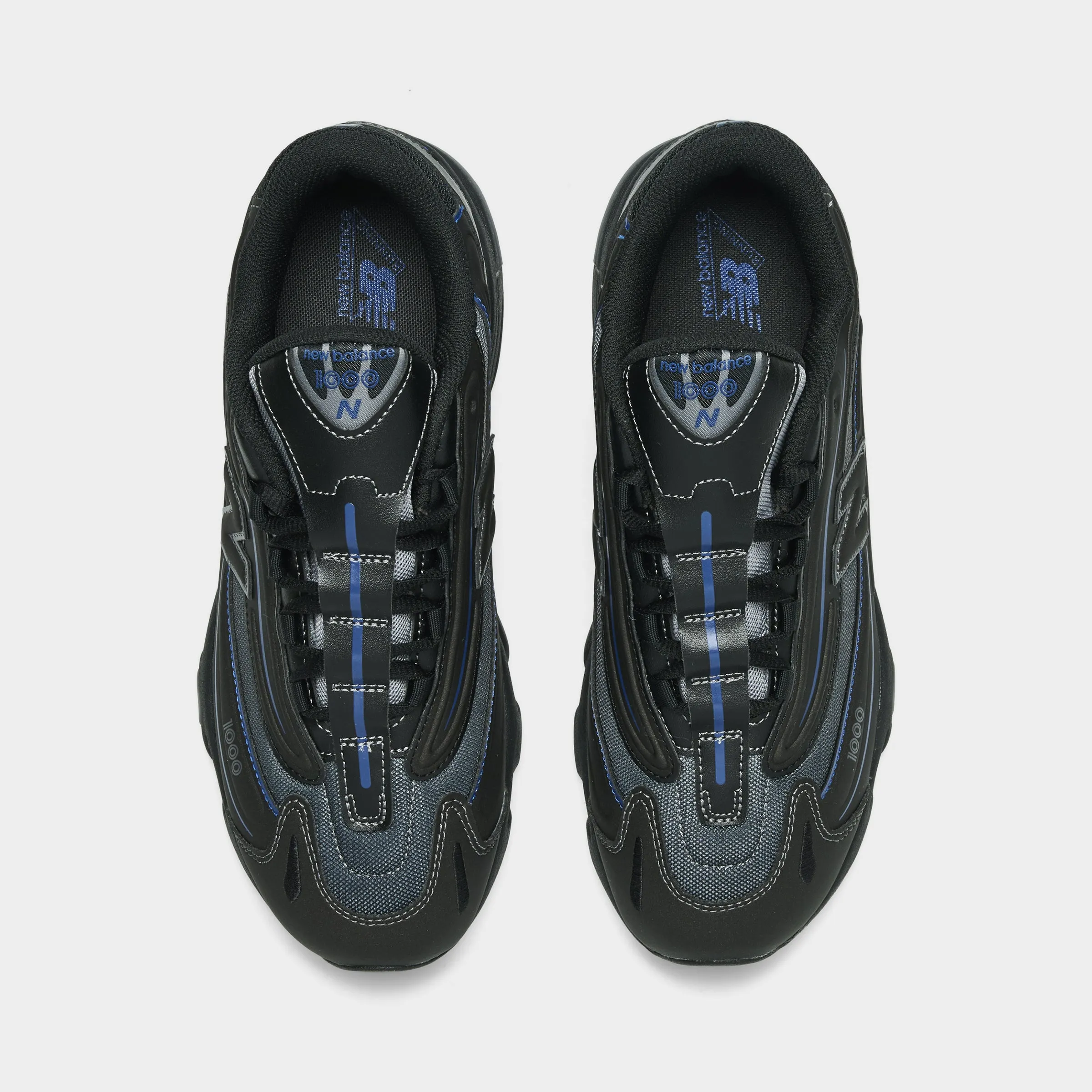 Stone Gray Celebrity Vibe New Balance Juniors' 1000 Black / Galaxy Blue