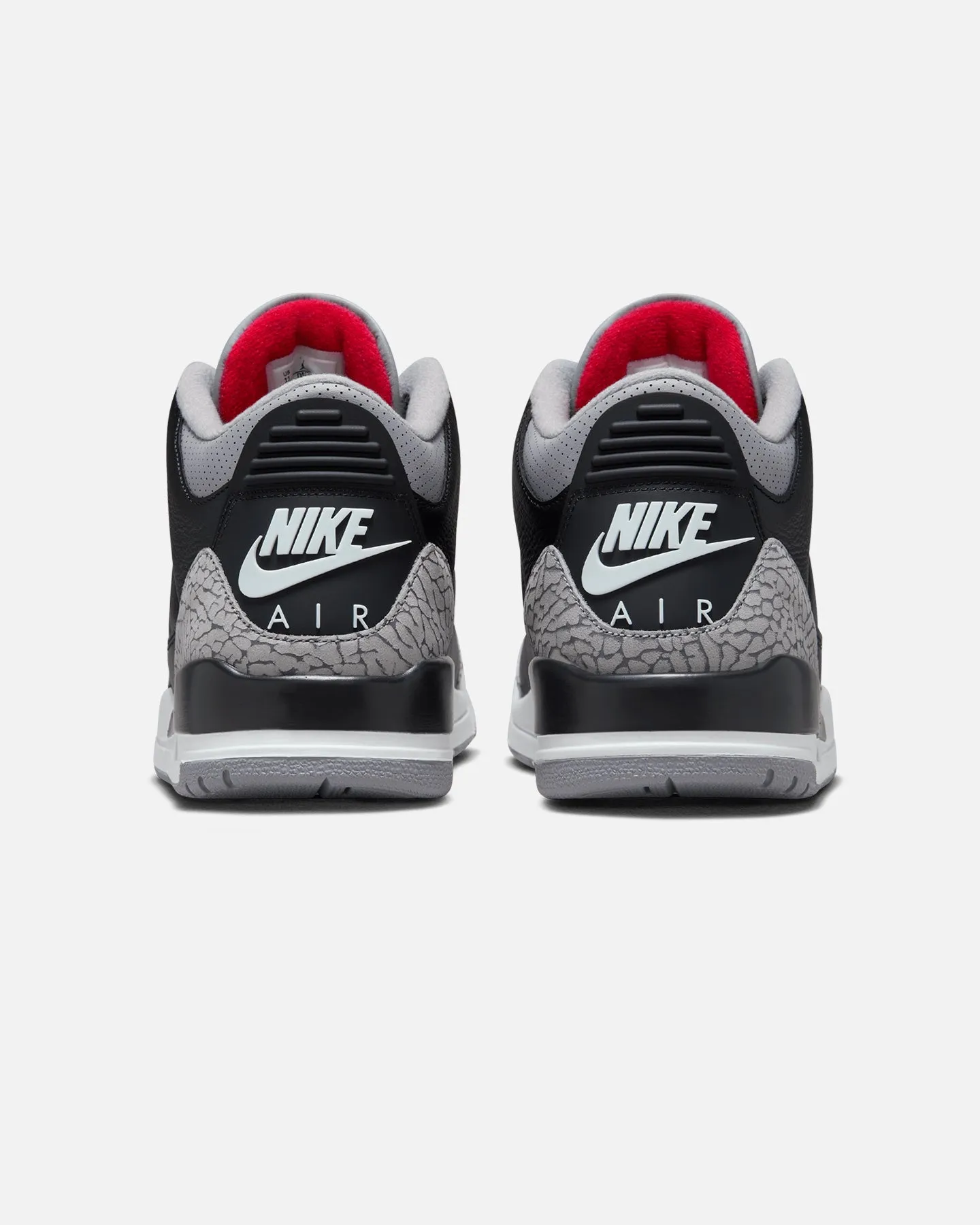Timeless Fit Jordan Air Jordan 3 Retro "Black Cement" Black/Fire-Red