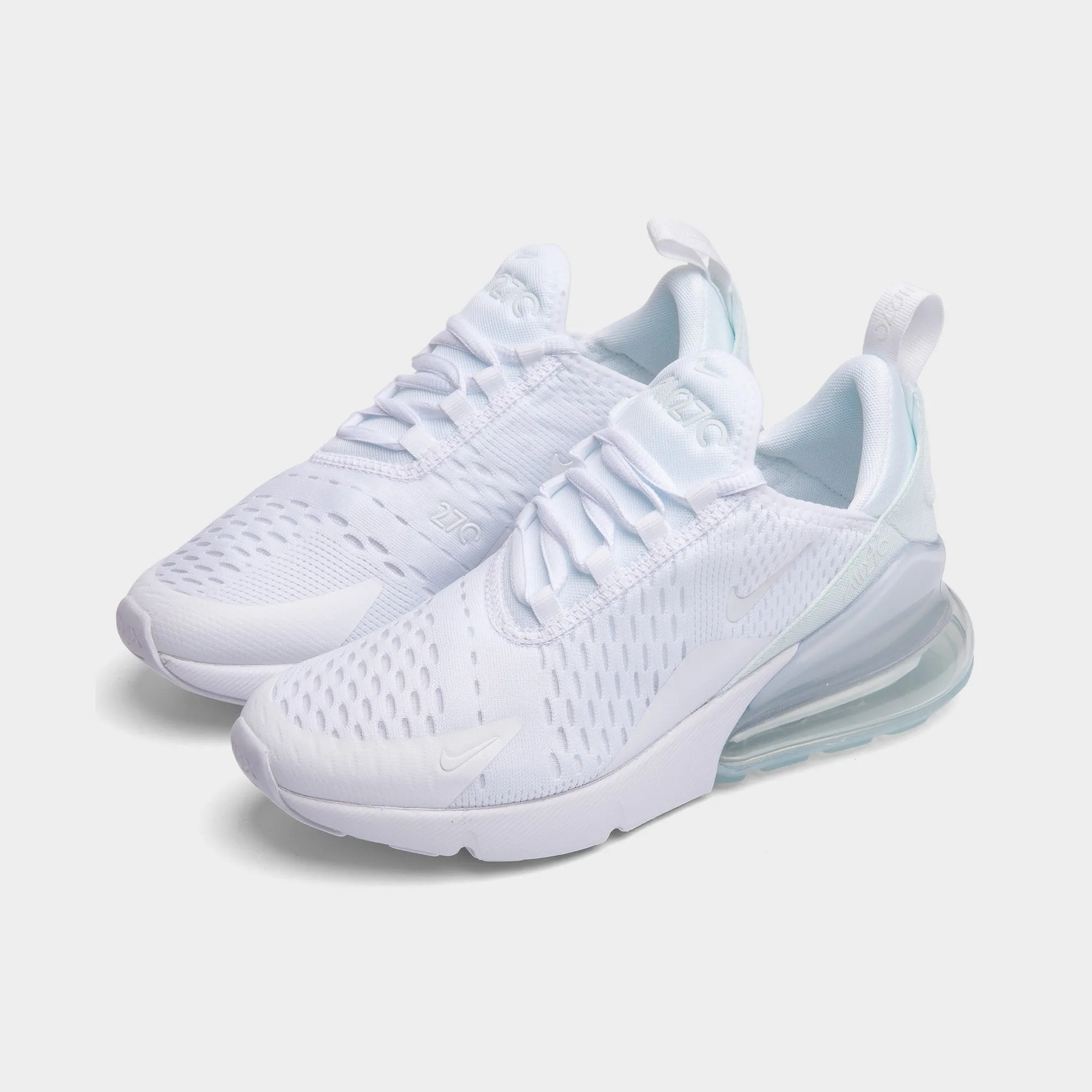 Nike Air Max 270 GS White / White - Metallic Silver Activity Fit