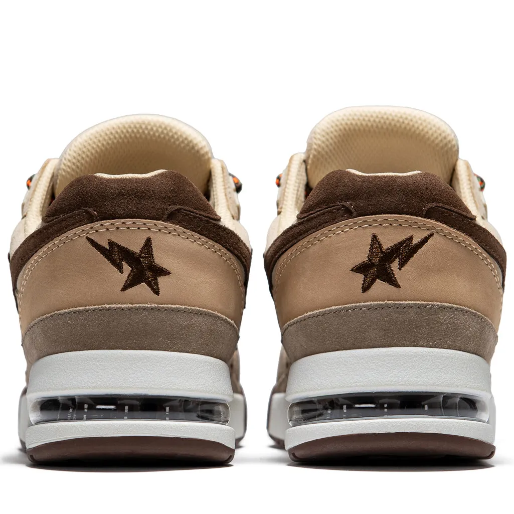 A Bathing Ape Bape Sta #1 M1 - Beige Recycled Polyester Blend Perforated Vamp