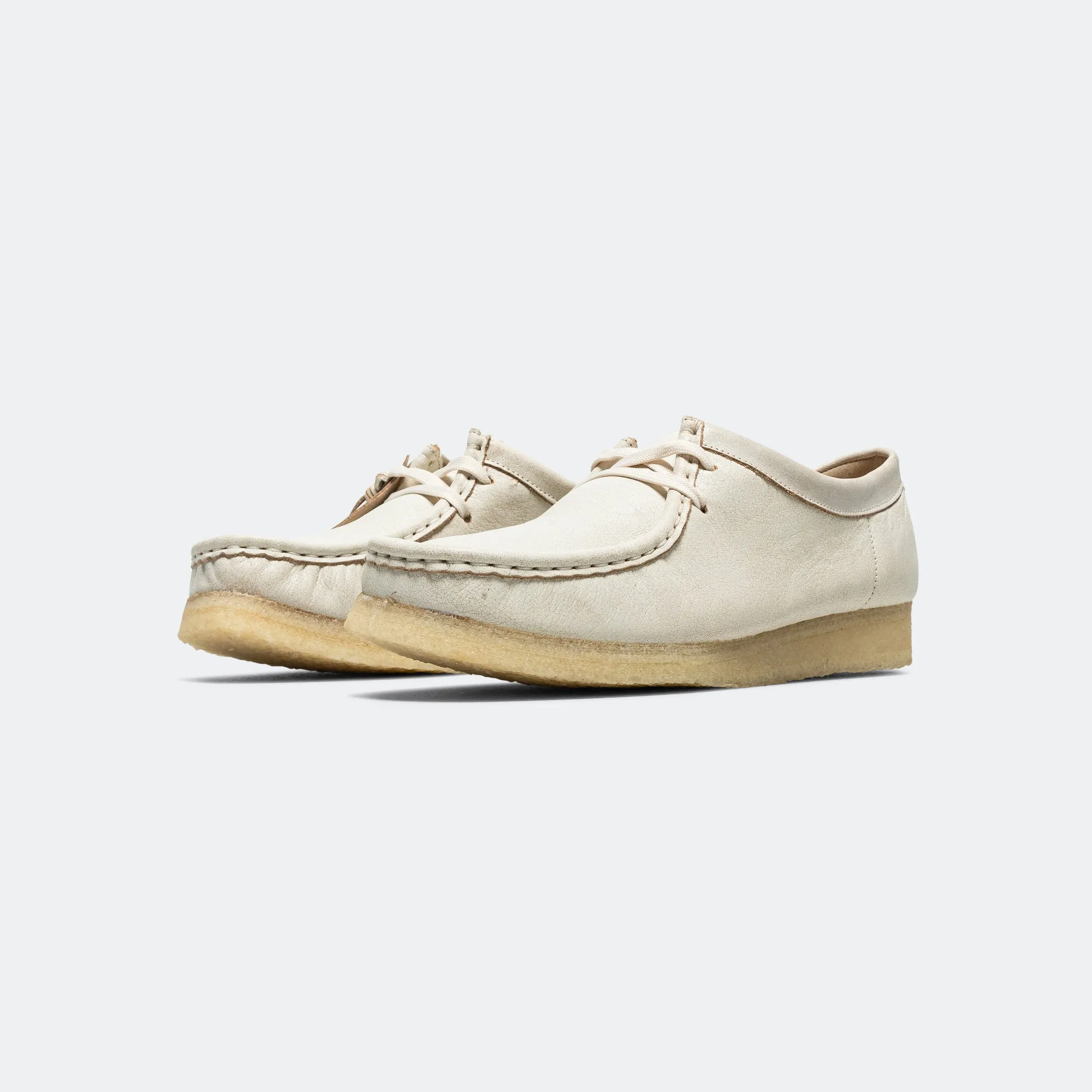 Fashionable Style Casual Sporty Womens Wallabee - White Leather