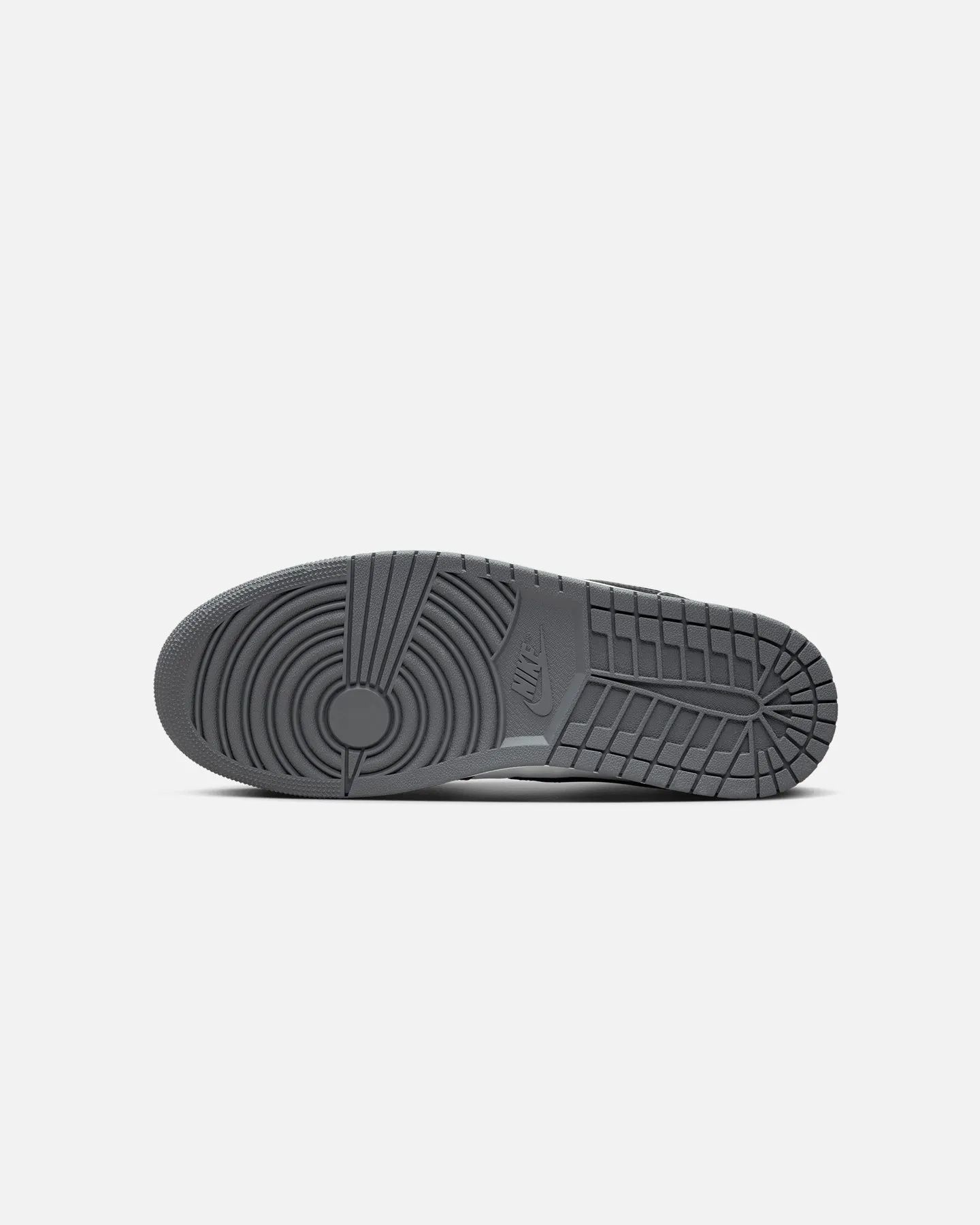 Jordan Air Jordan 1 Low "Iron Grey" White/Black/Green Gloss Finish Firm Ground