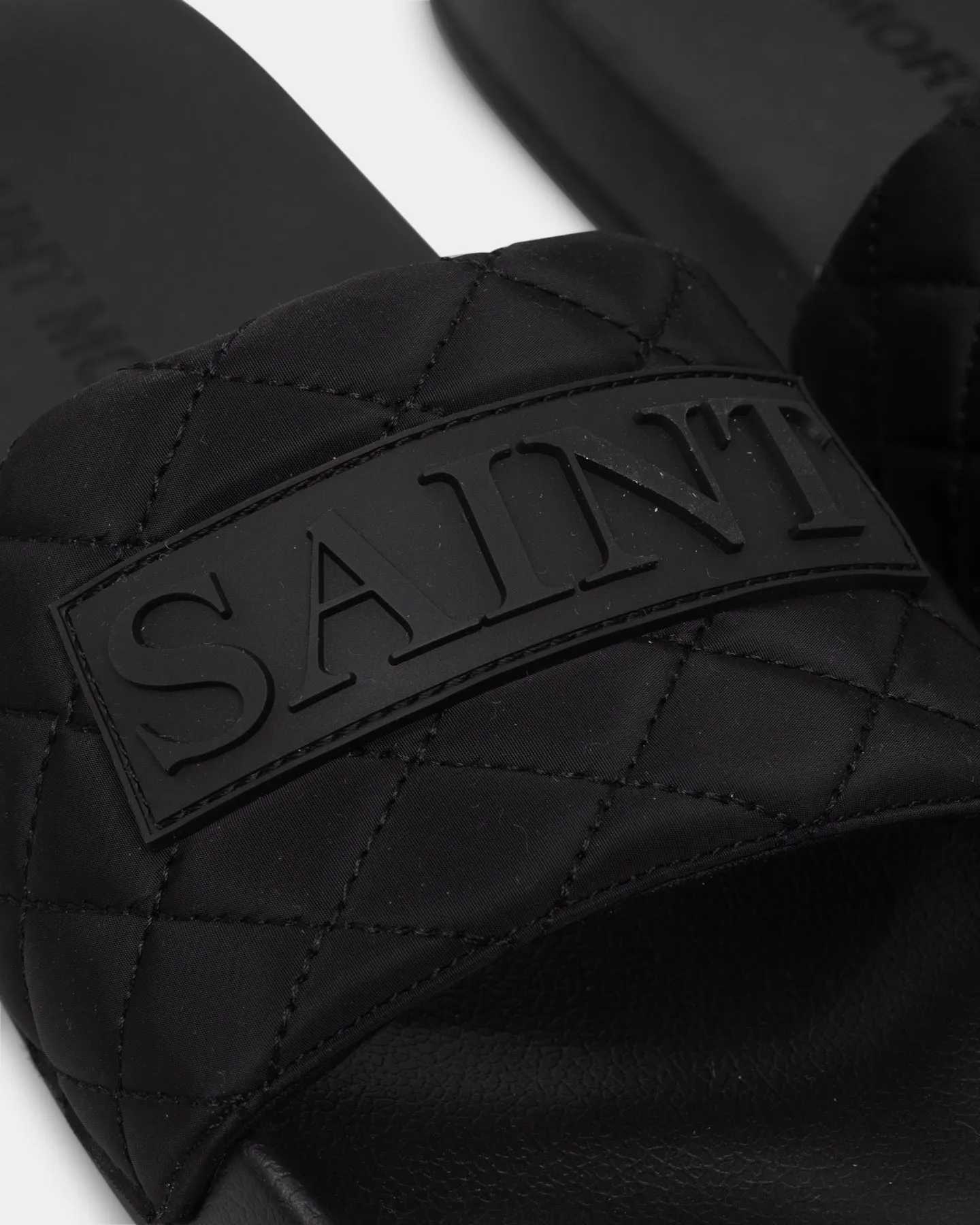 Saint Morta Meteor Quilted Slide Black Love Path Street Glow