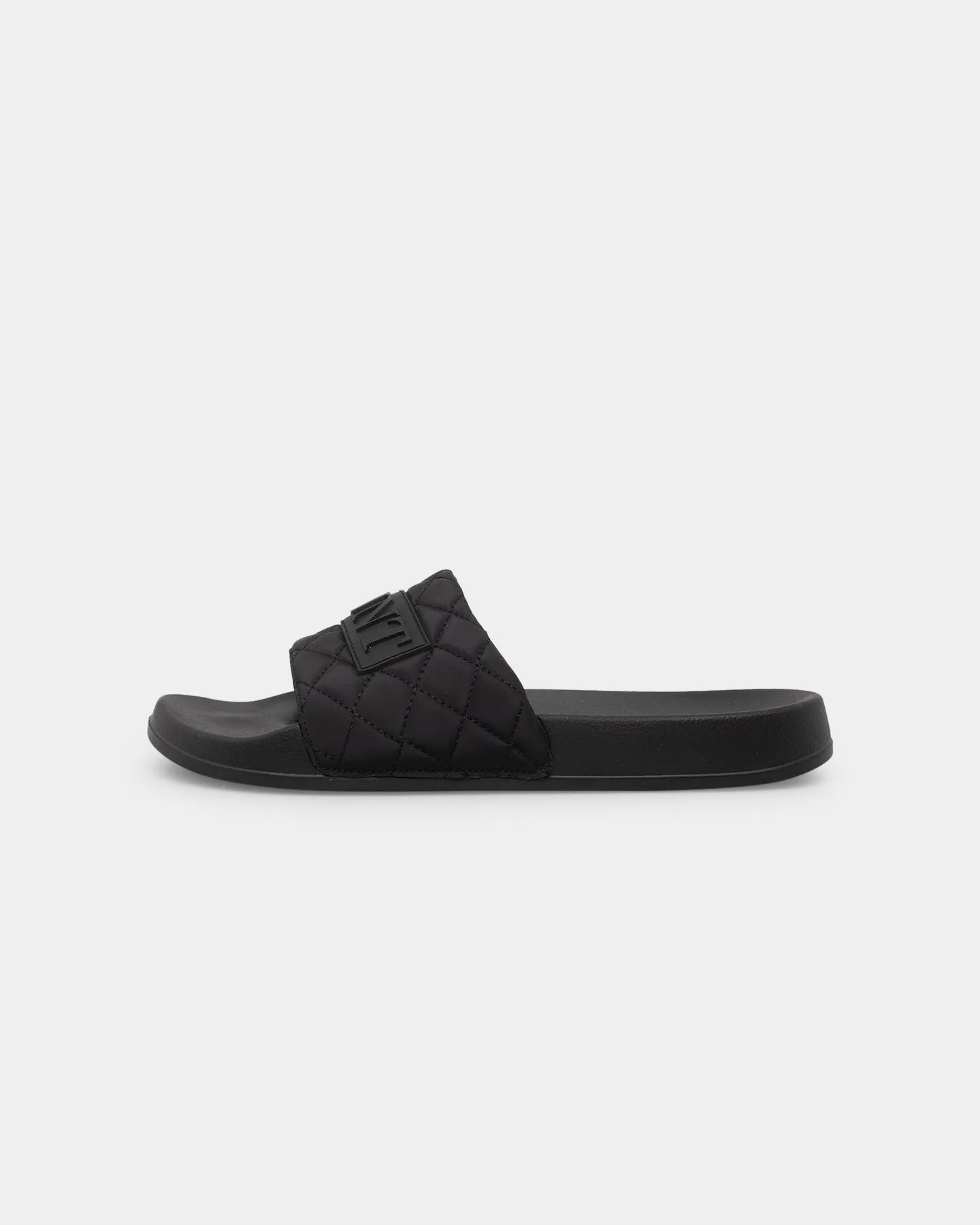 Comfort Shank Lace Up Style Saint Morta Meteor Quilted Slide Black