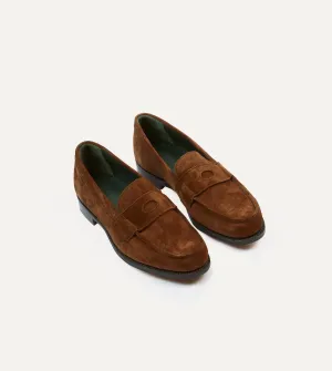 Snuff Suede Charles Mk II Goodyear Welted Penny Loafer Orthopedic Support