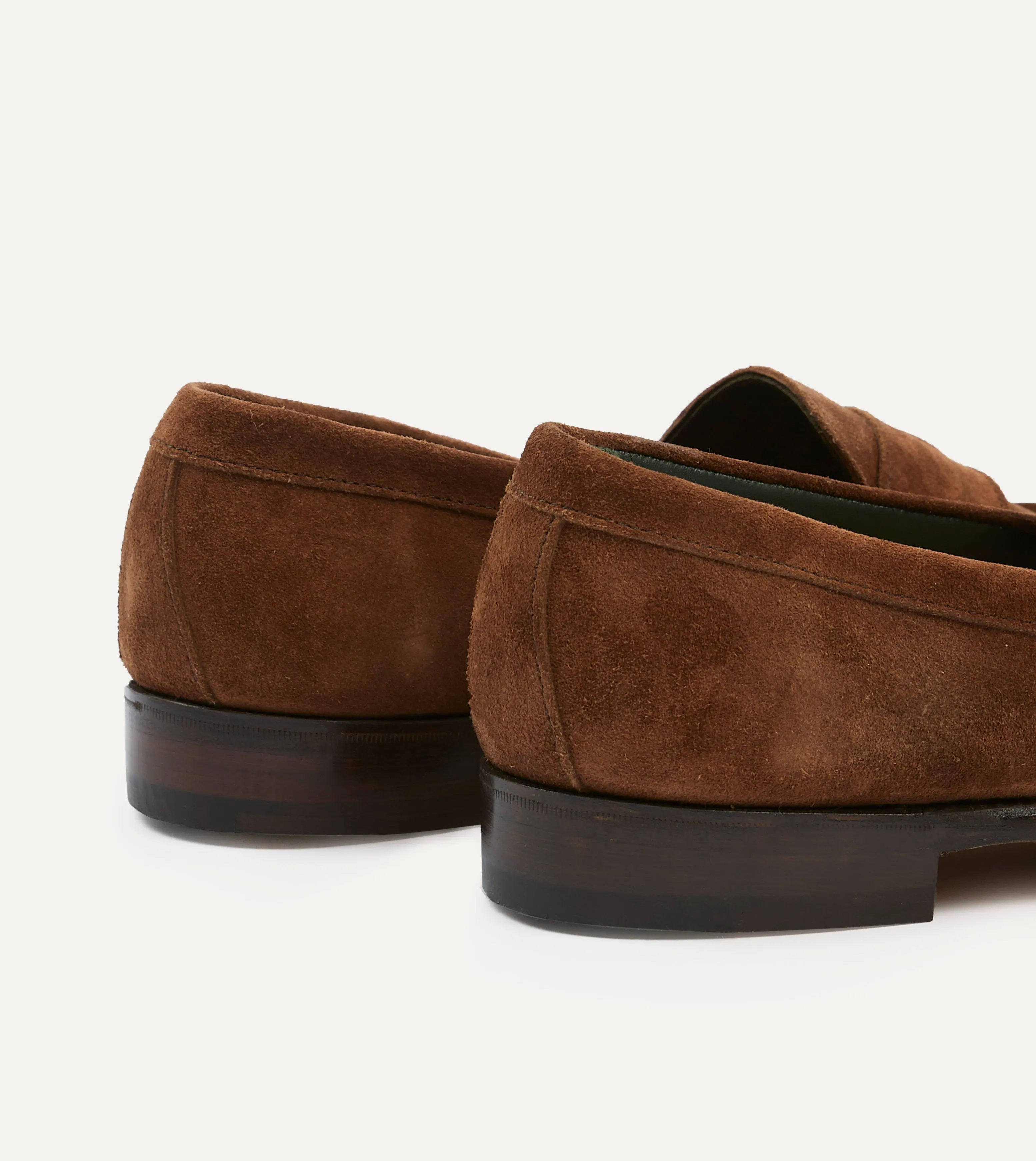 Snuff Suede Charles Mk II Goodyear Welted Penny Loafer Stylish Appearance British Style