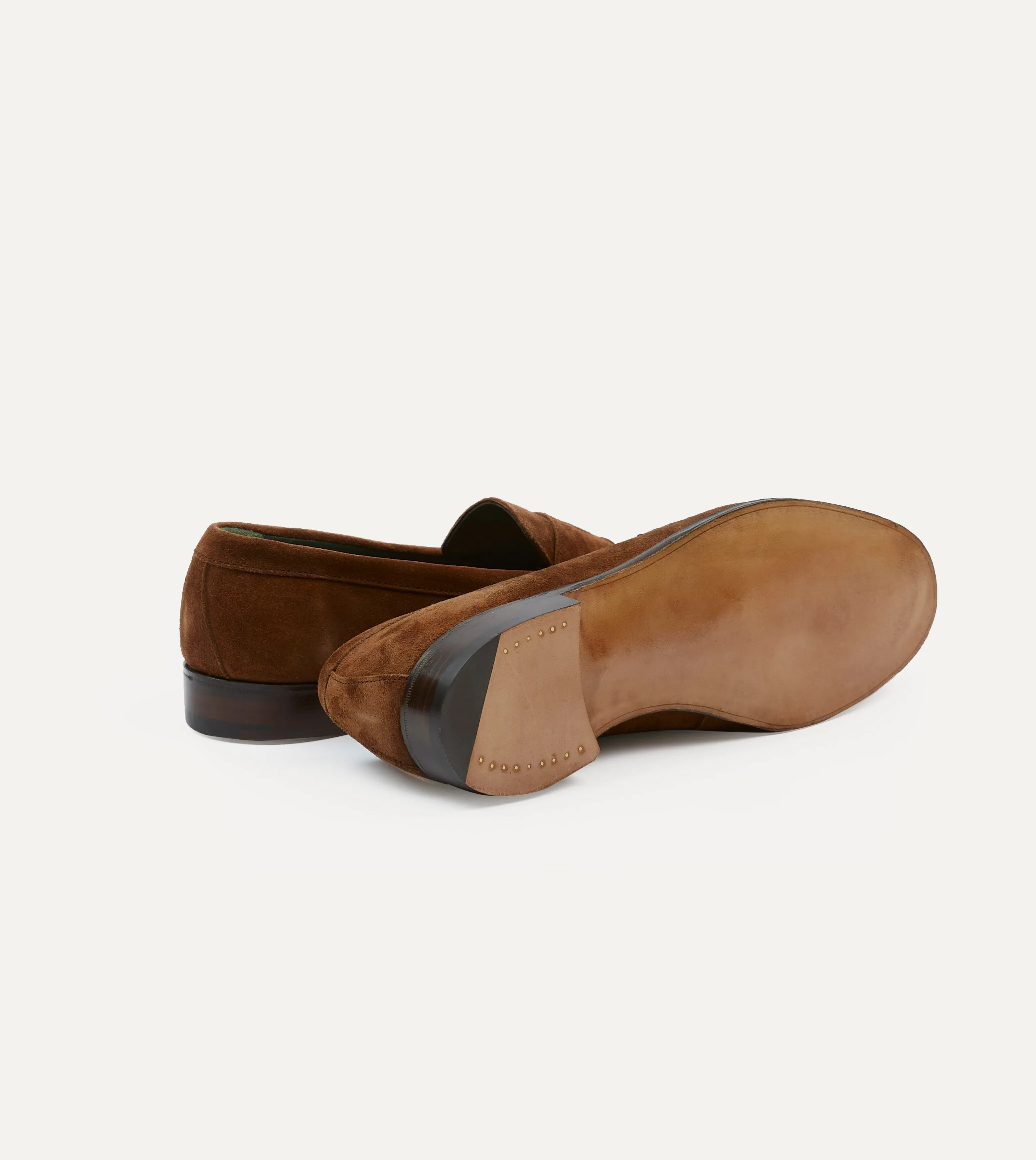 Luxurious design Aniline Finish Snuff Suede Charles Mk II Goodyear Welted Penny Loafer