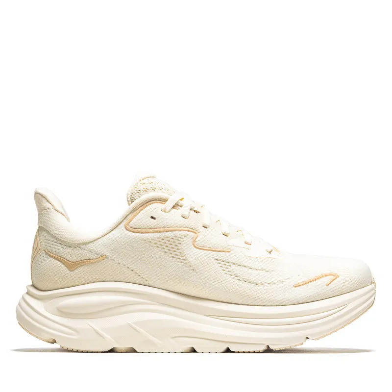 Women's Hoka Clifton 10 - Vanilla/Birch Premium Comfort Lightweight Midsole Geometry
