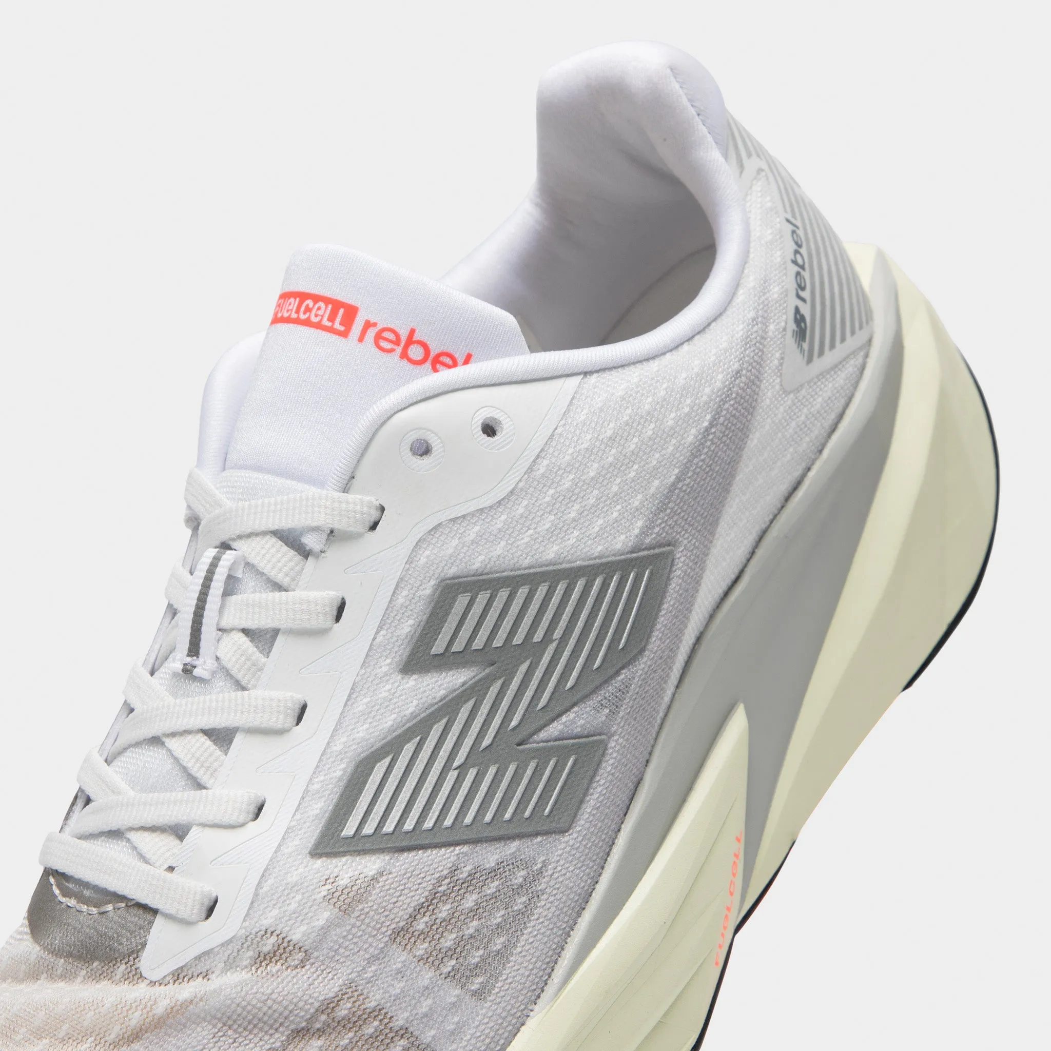 New Balance FuelCell Rebel v5 White / Grey Slip On Style Cactus Cool