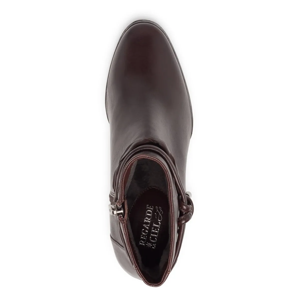 Prestige Fit Patent Coat Regarde Le Ciel Women??s Joan 02 Dark Brown
