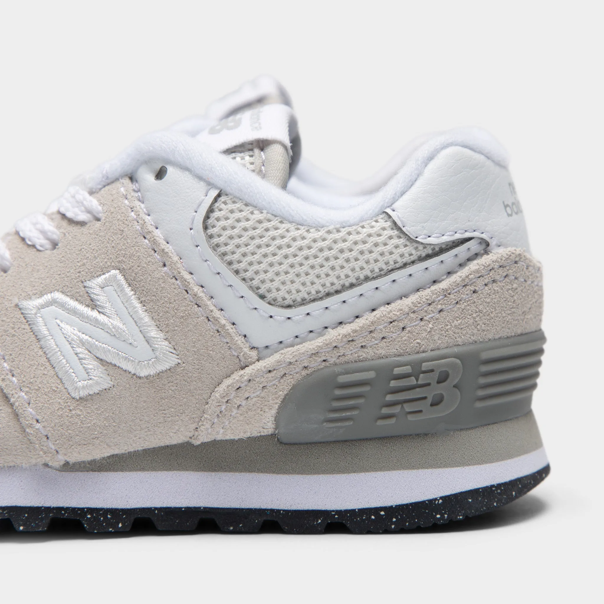 New Balance Infants' 574 Light Grey / White Functional Form Fit Support
