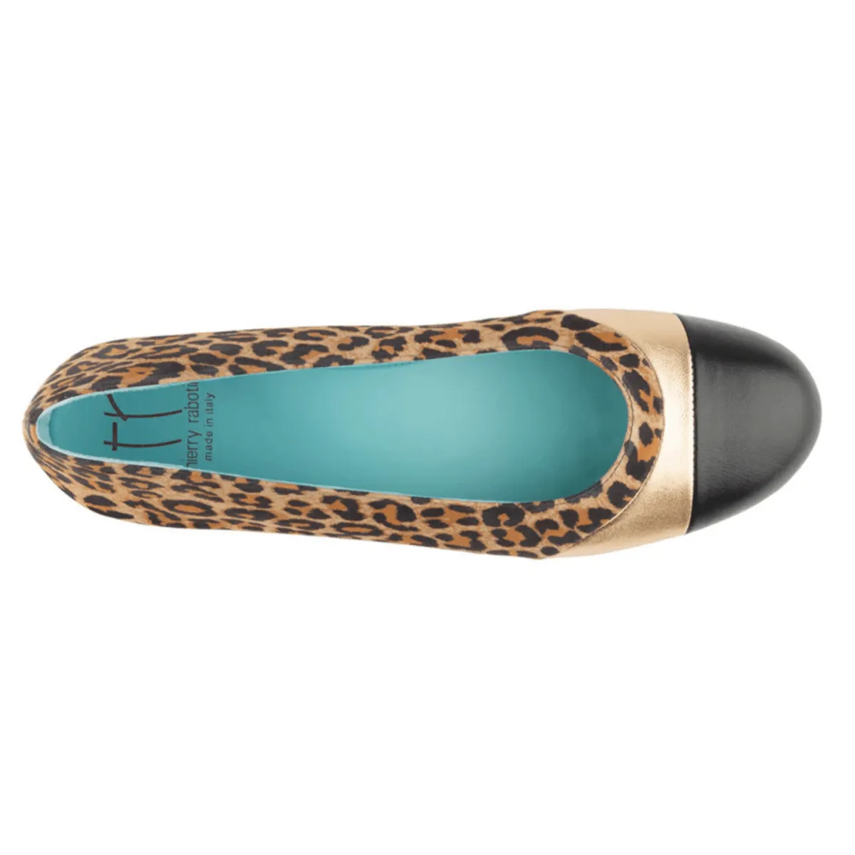 Thierry Rabotin Women's Marta Black/Gold/Leopard Soft Touch