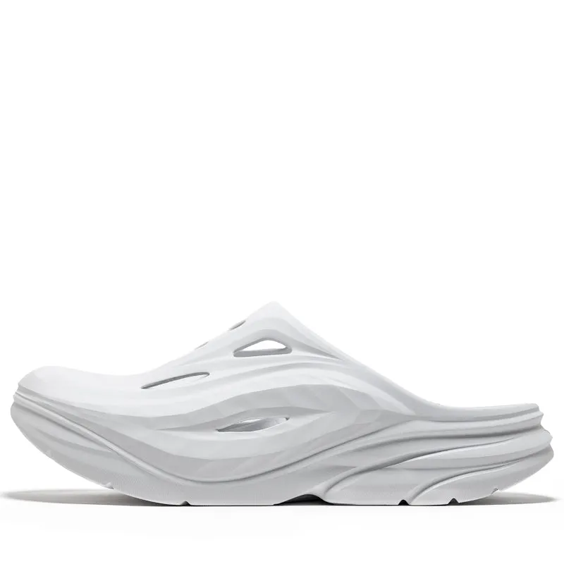 Hoka Ora Recovery Mule - White/White Sleek Flip-flops Elegant