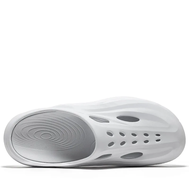 Classic Choice Relaxed Summer Footwear Hoka Ora Recovery Mule - White/White