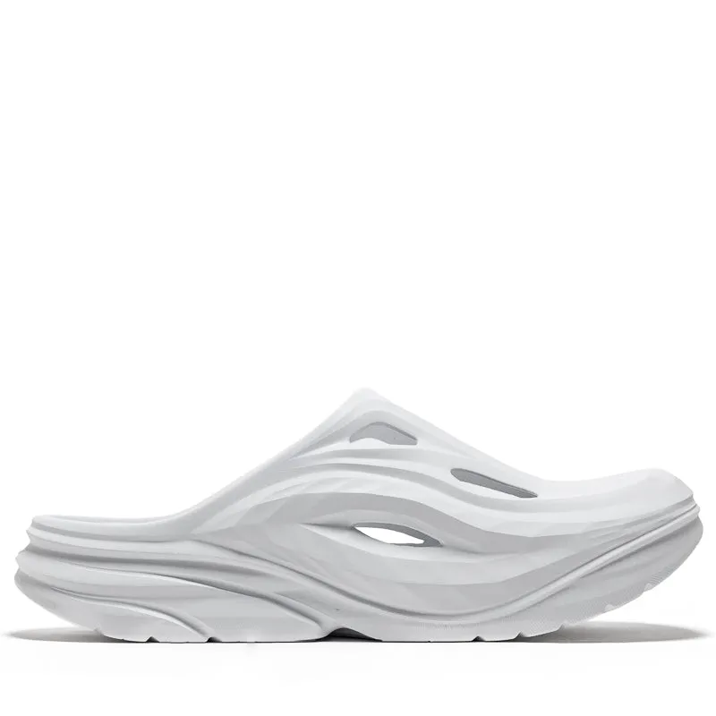 Hoka Ora Recovery Mule - White/White Stable Step Quality Design