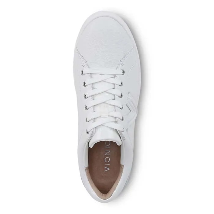 Womens Vionic Kearny Lace Up in White Foot Shape Unisex Choice