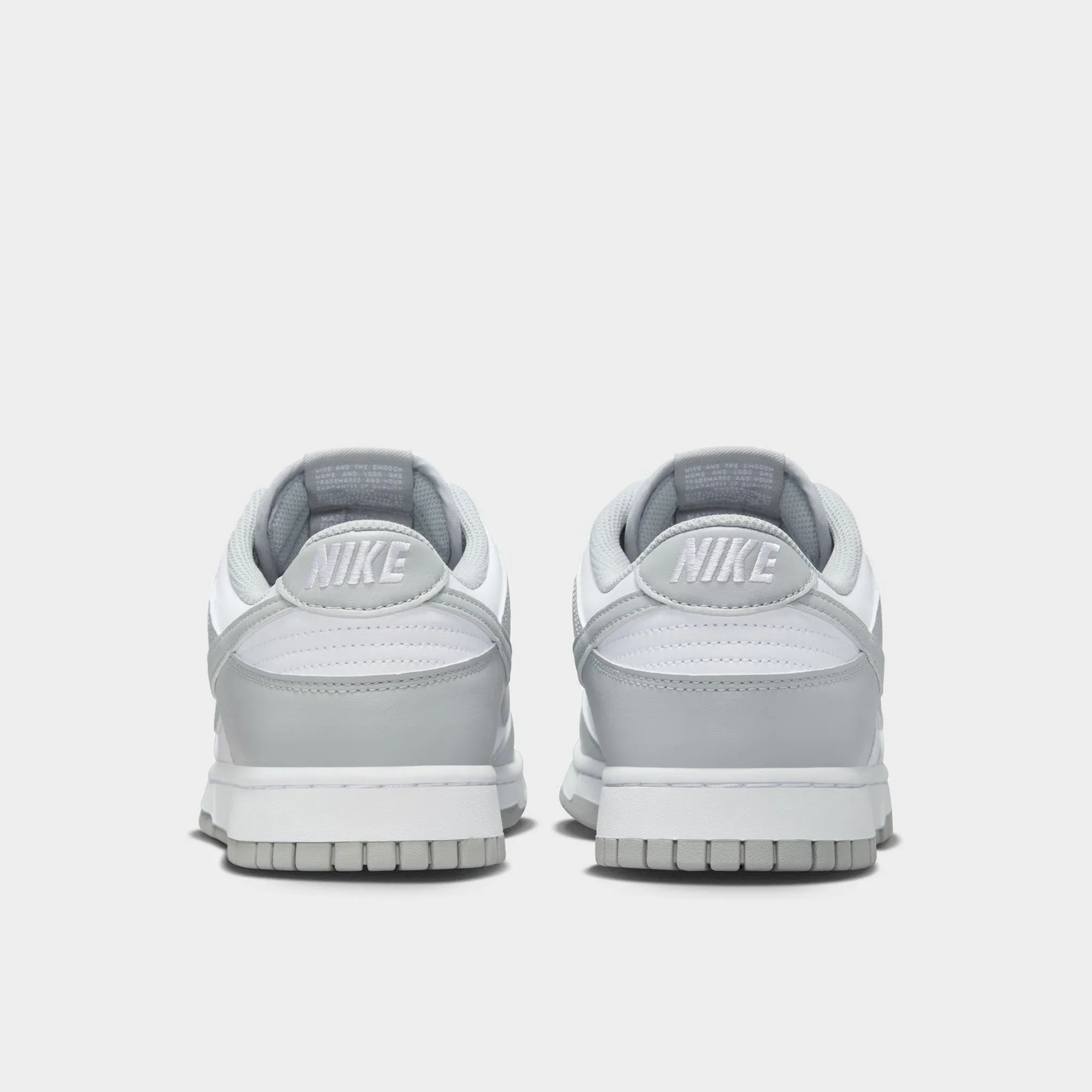 Nike Dunk Low Retro White / Light Smoke Cushioned heel