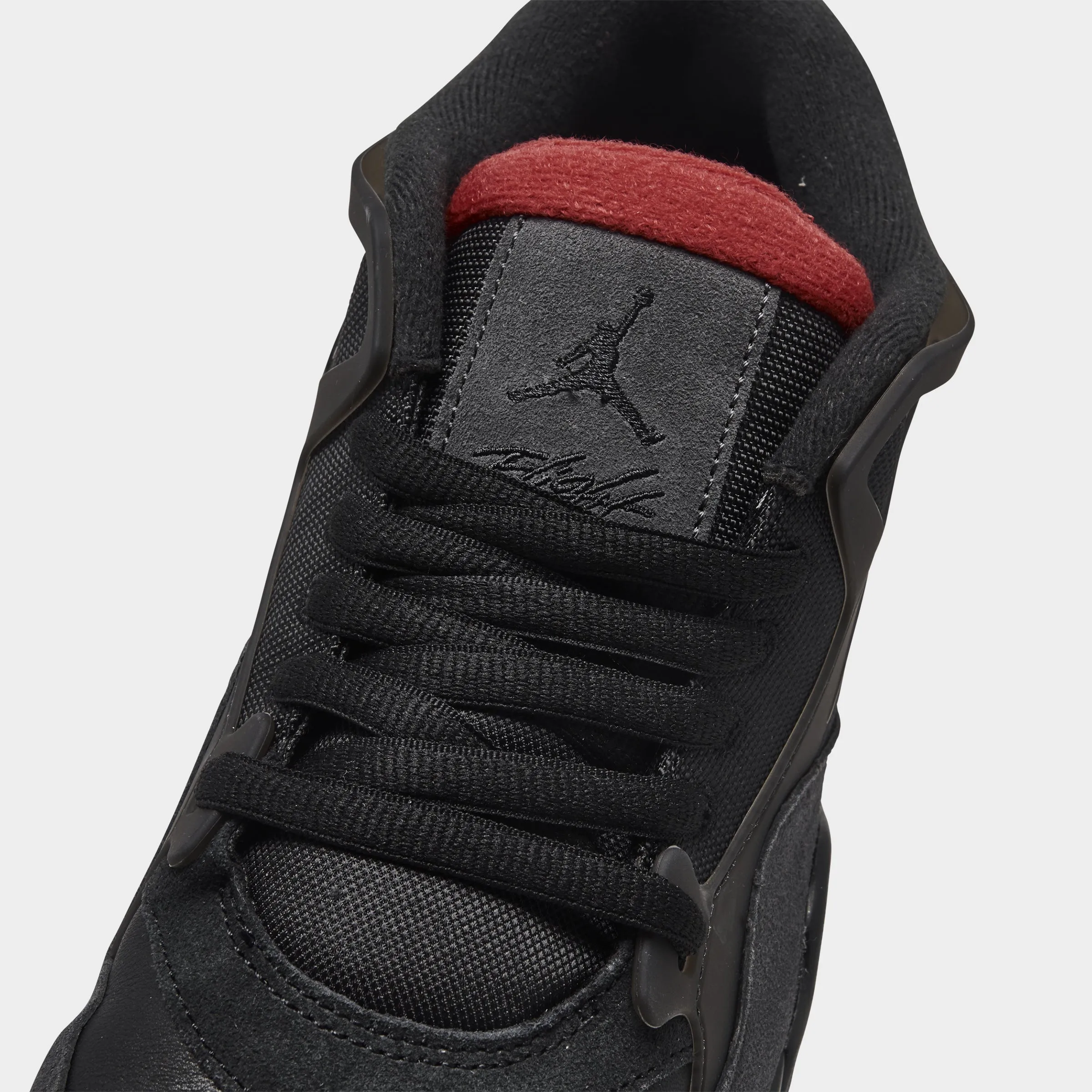Jordan 4 RM Black / Varsity Red - Anthracite Swim Edge