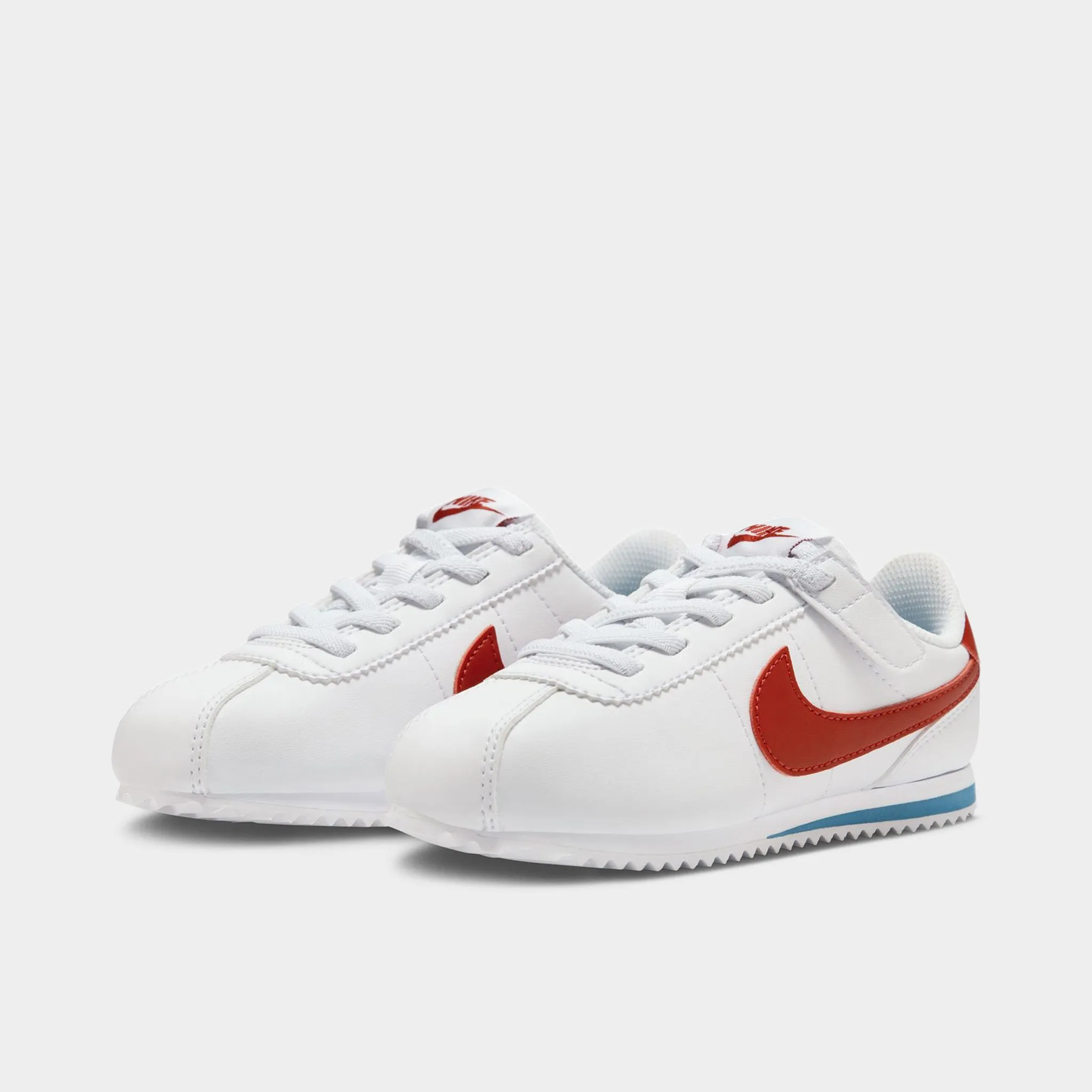 Soft Neutral Night Glow Nike Cortez EasyOn PS White / Varsity Red - Varsity Blue
