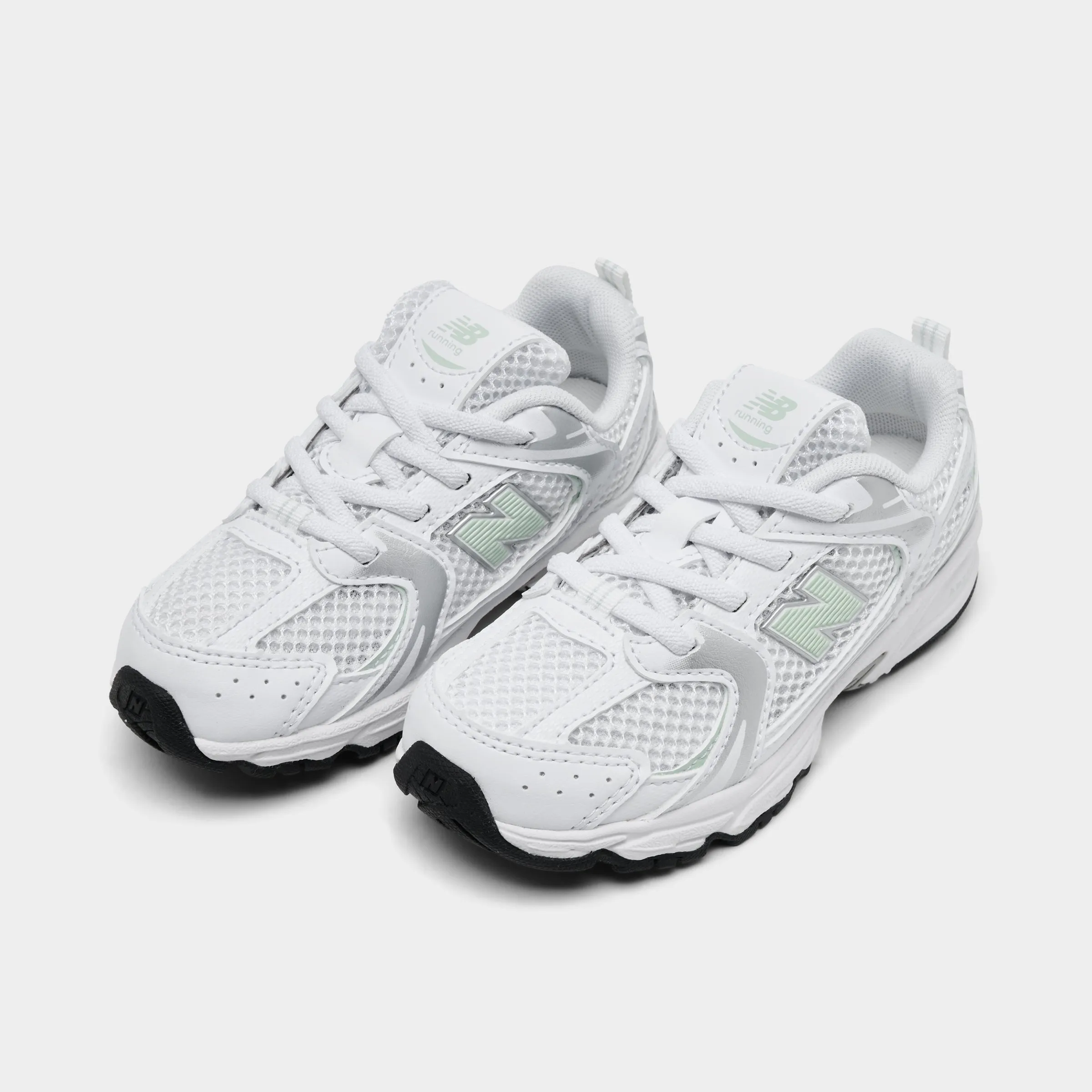School Style Retro Core New Balance Infants' 530 White / Silver
