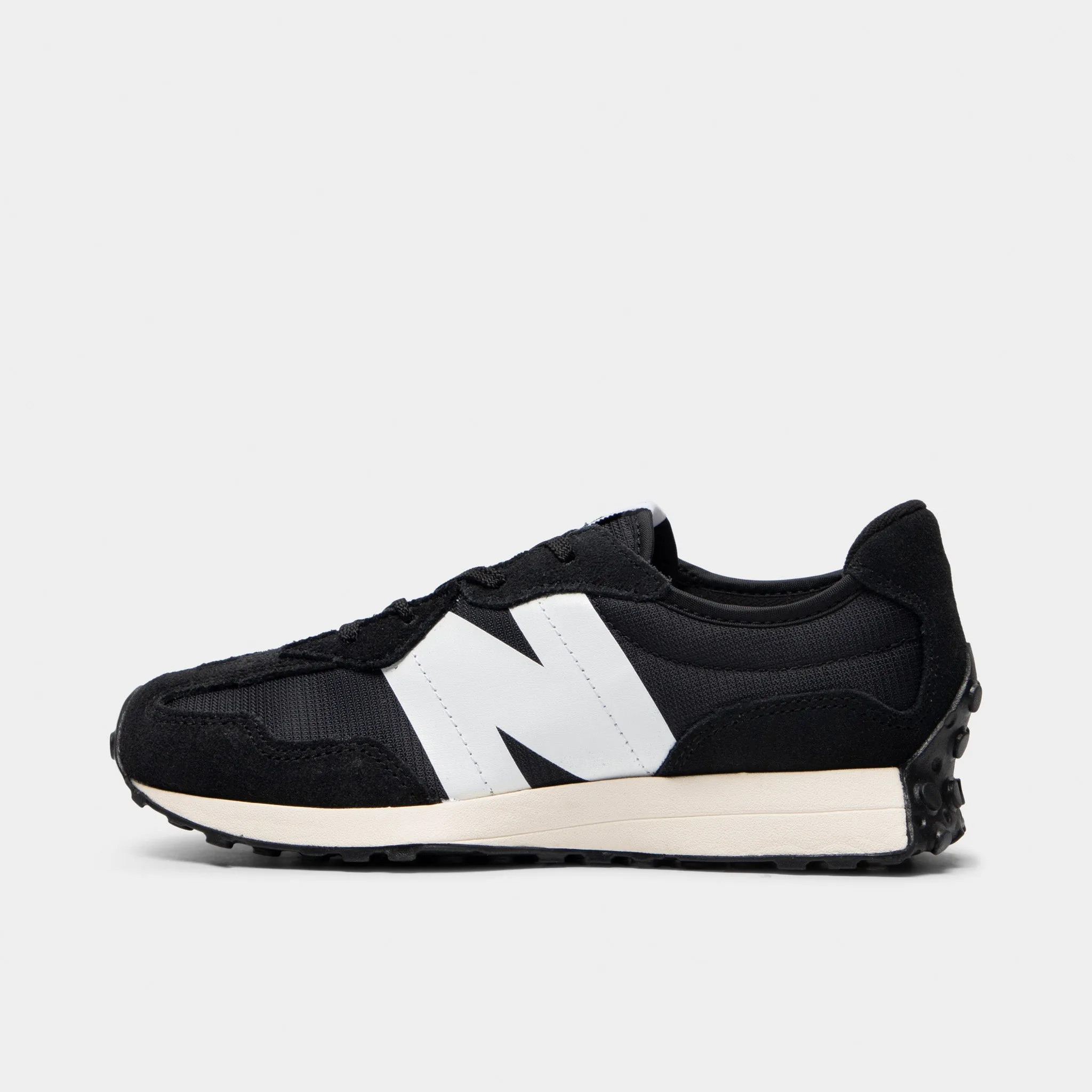 New Balance Juniors' 327 Black / White Shock absorption Body Balance