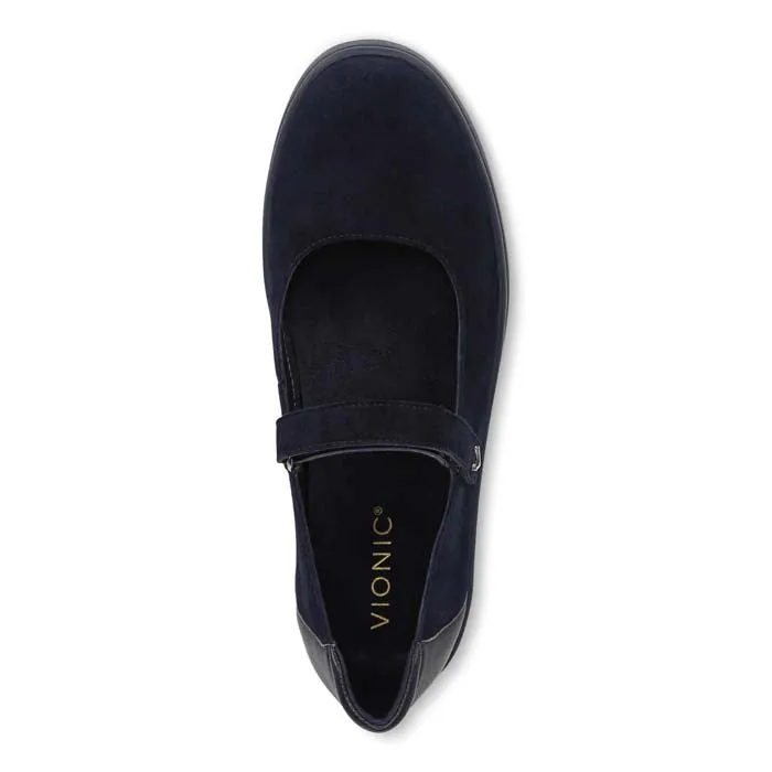 Womens Vionic Uptown Mary Jane in Navy Blazer Minimal Pressure Club Meet