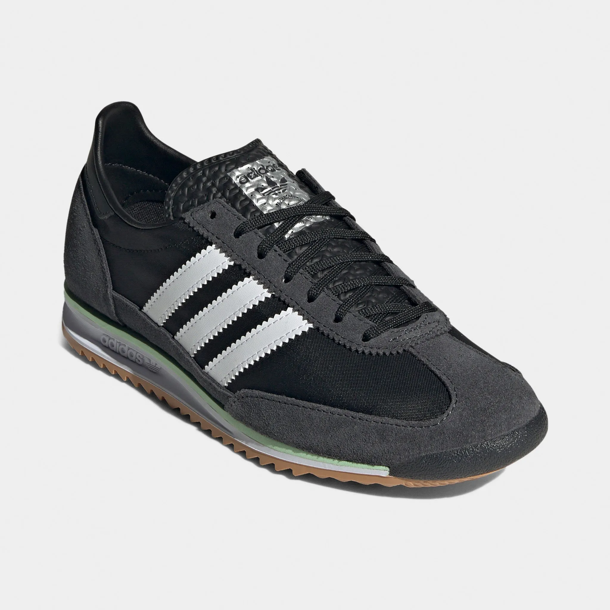 adidas Originals Women's SL 72 OG Core Black / Footwear White - Carbon Shine Silver Casual