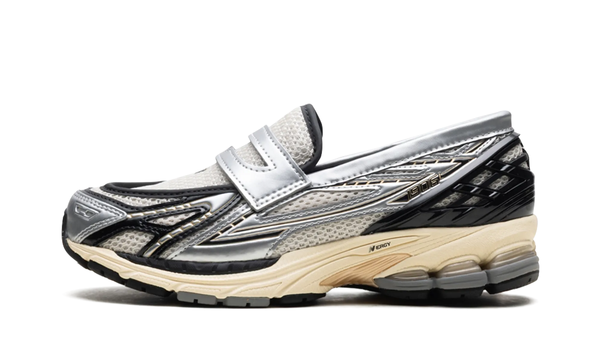 fitness essential heel - support - mechanism - firmness shoes 1906L "Silver Metallic Cream"