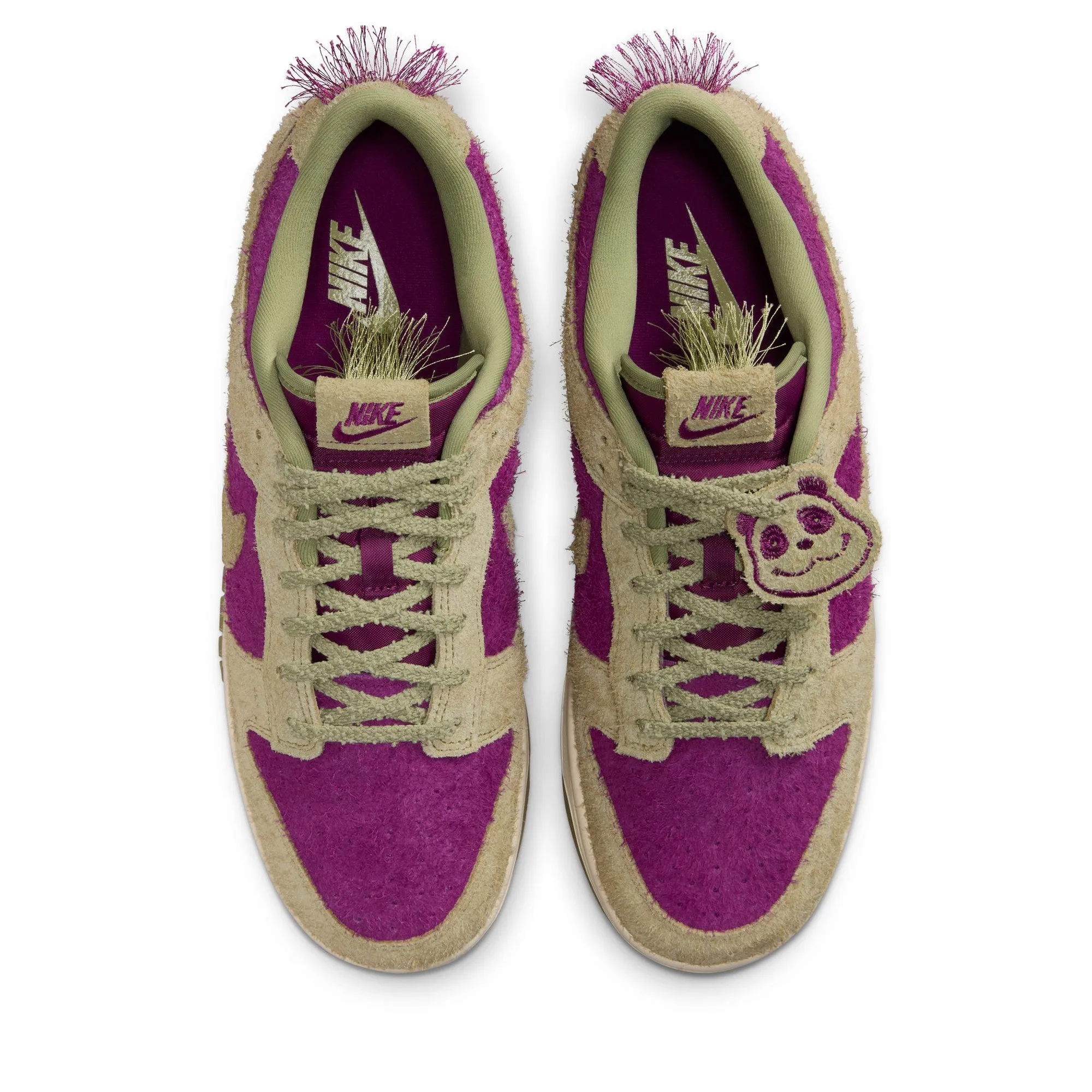Rockered Sole Balanced Curve Nike Dunk Low Retro SE 'Panda Viotech' - Viotech/Dusty Olive